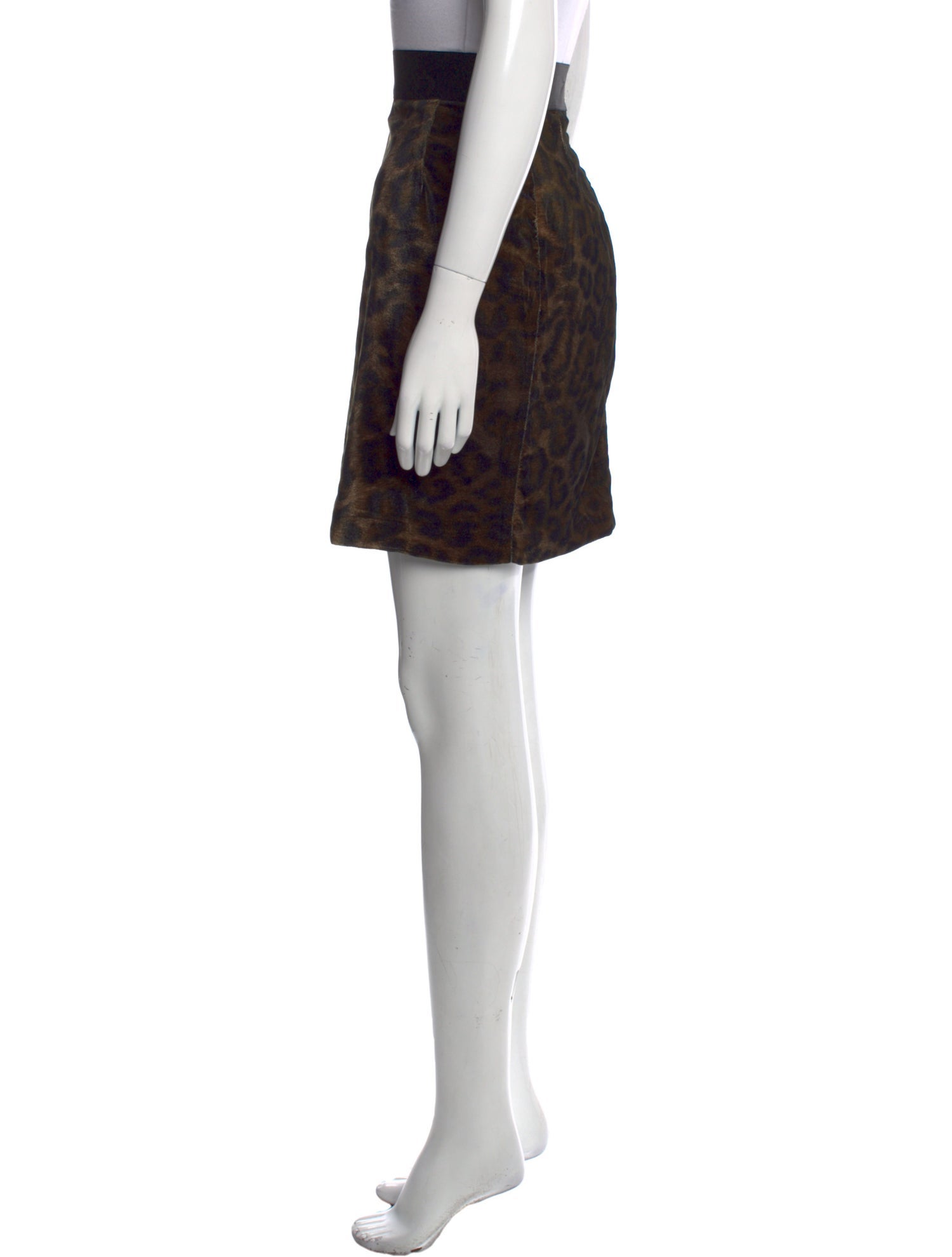 John Richmond Animal Print Mini Skirt w/ Tags