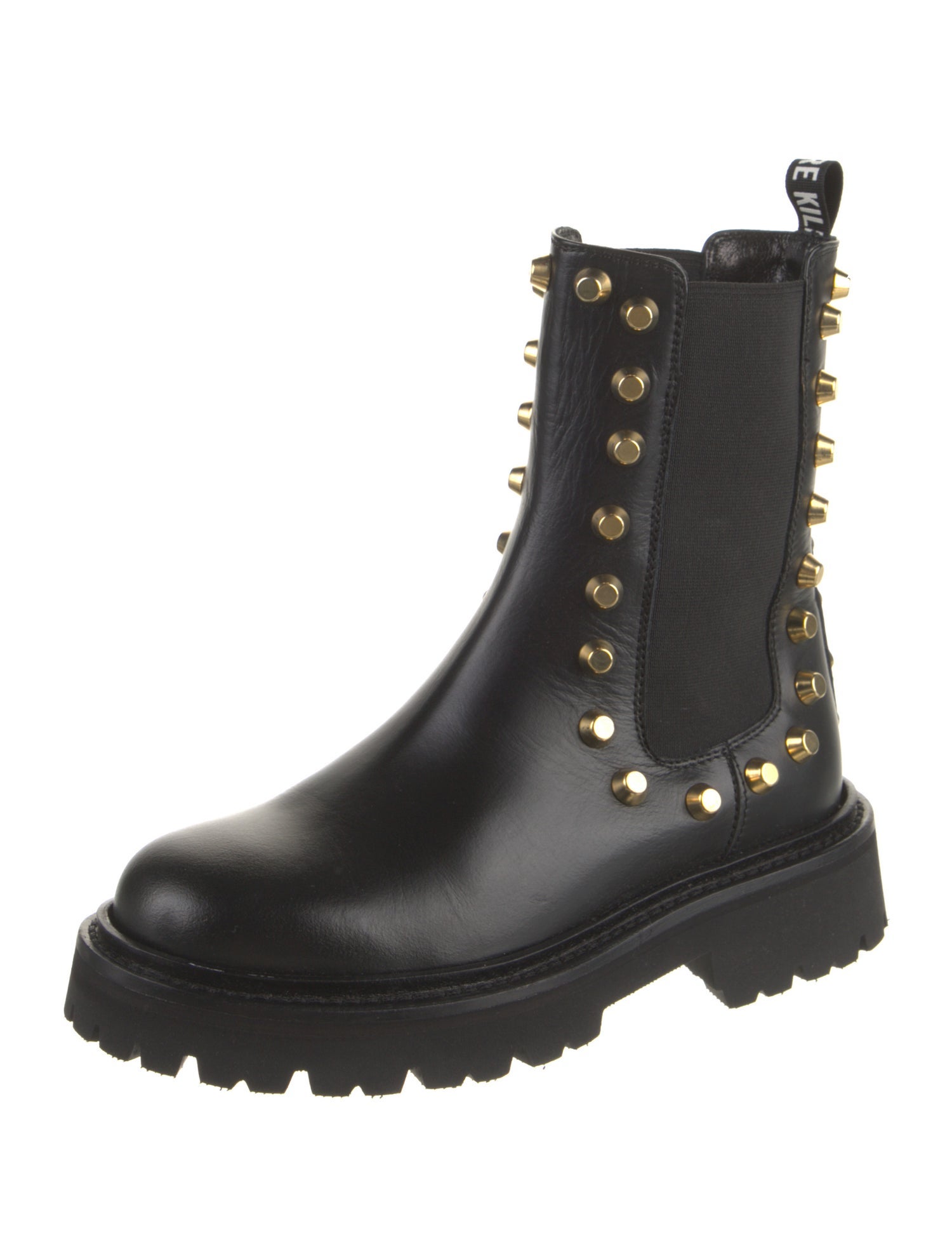 John Richmond Leather Studded Accents Chelsea Boots w/ Tags