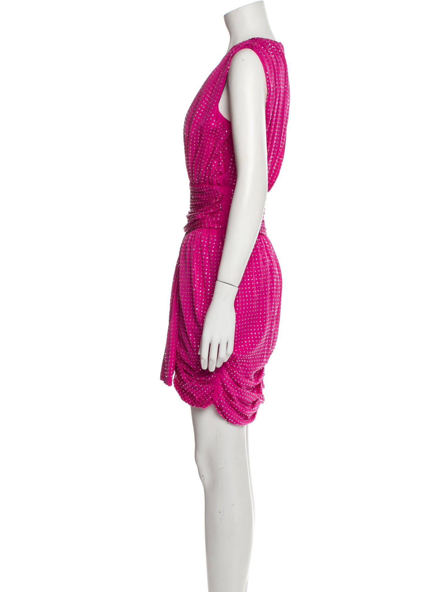 John Richmond Polka Dot Print Knee-Length Dress w/ Tags