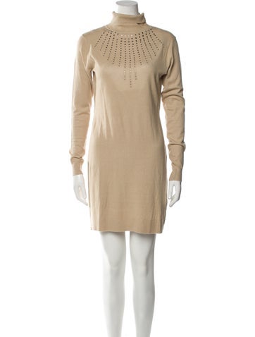 John Richmond Dresses Turtleneck Mini Dress M