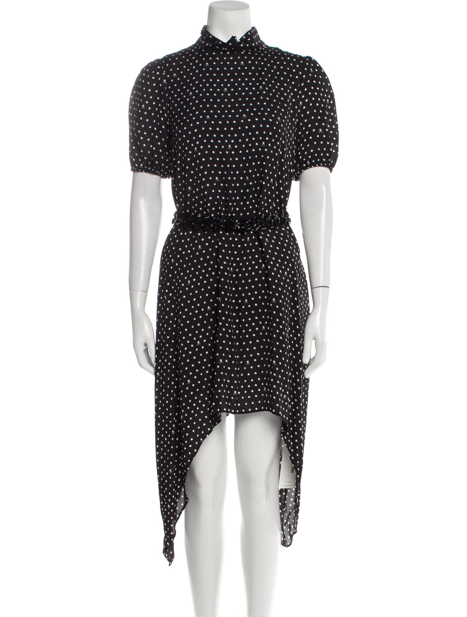 John Richmond Polka Dot Print Long Dress