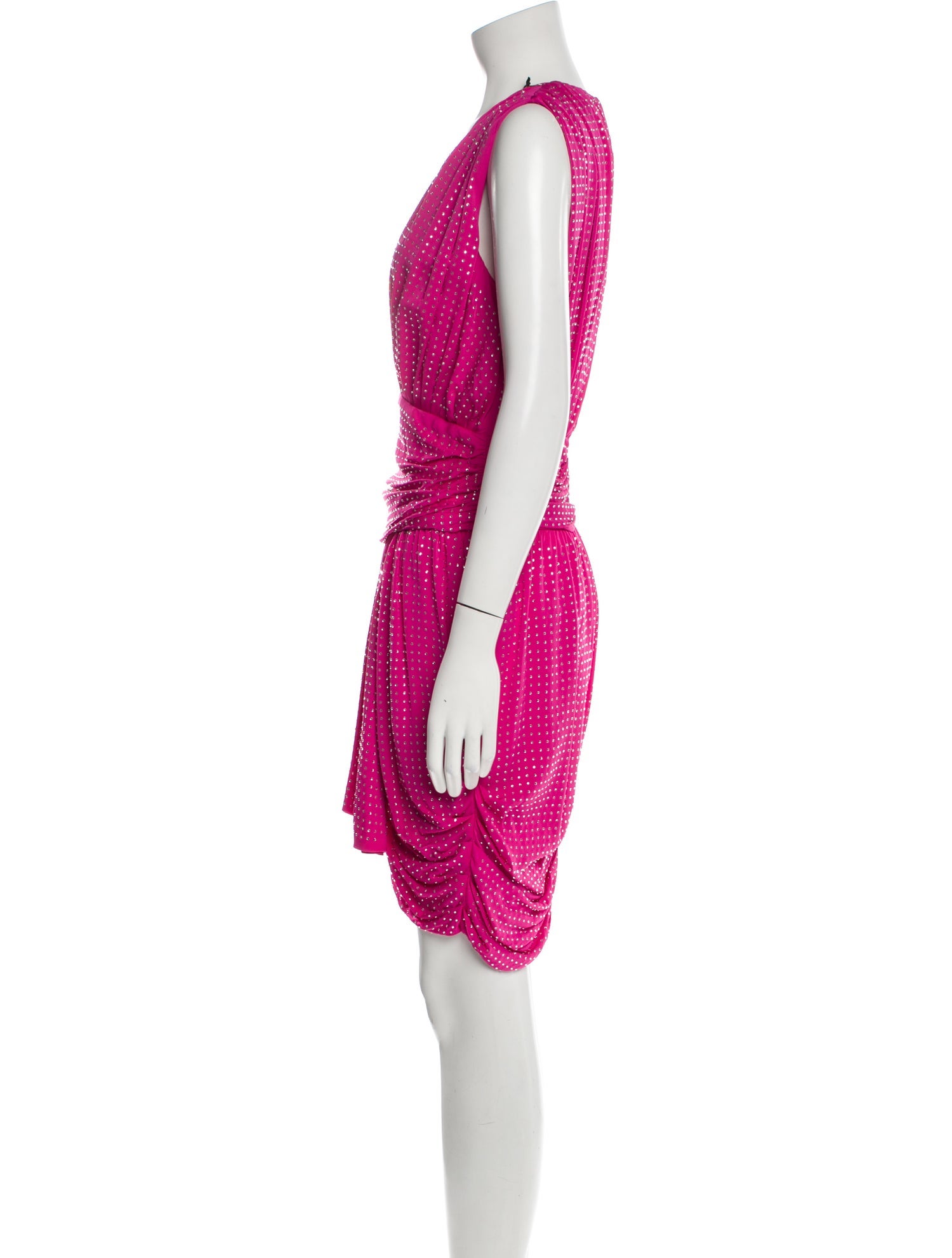 John Richmond Polka Dot Print Mini Dress w/ Tags