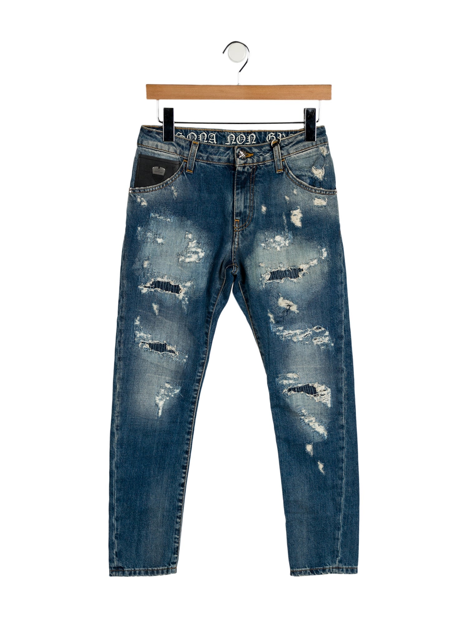 John Richmond Mid-Rise Skinny Leg Jeans
