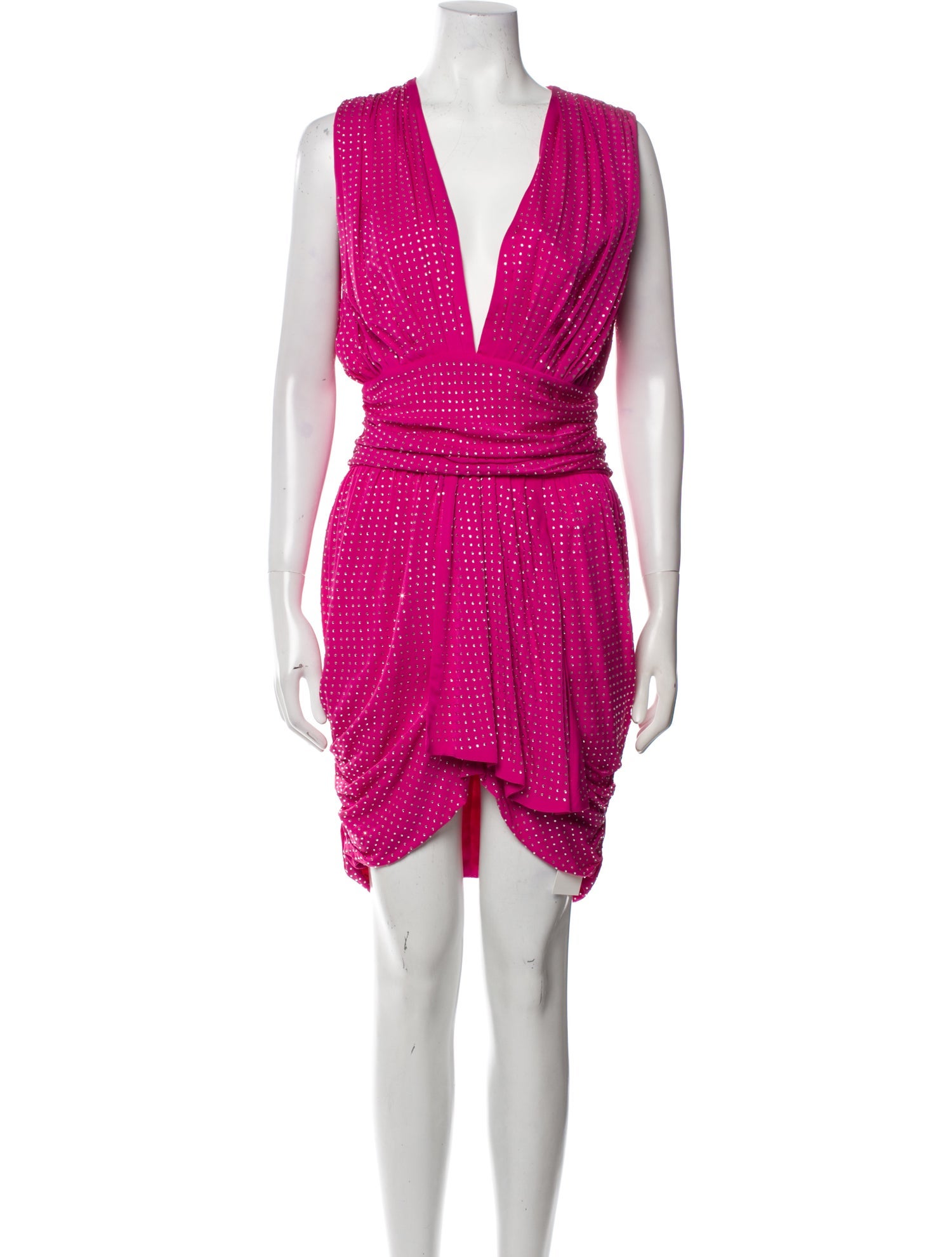 John Richmond V-Neck Knee-Length Dress