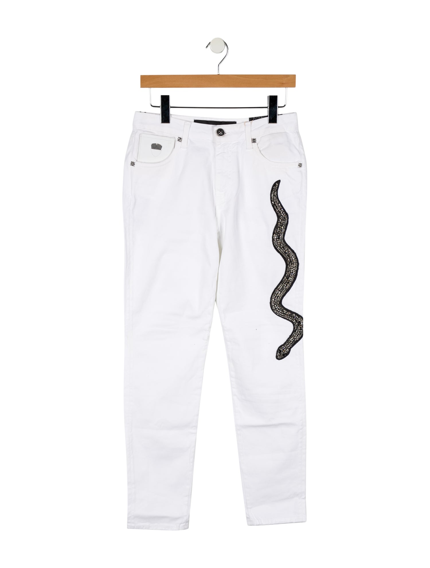 John Richmond Mid-Rise Straight Leg Jeans