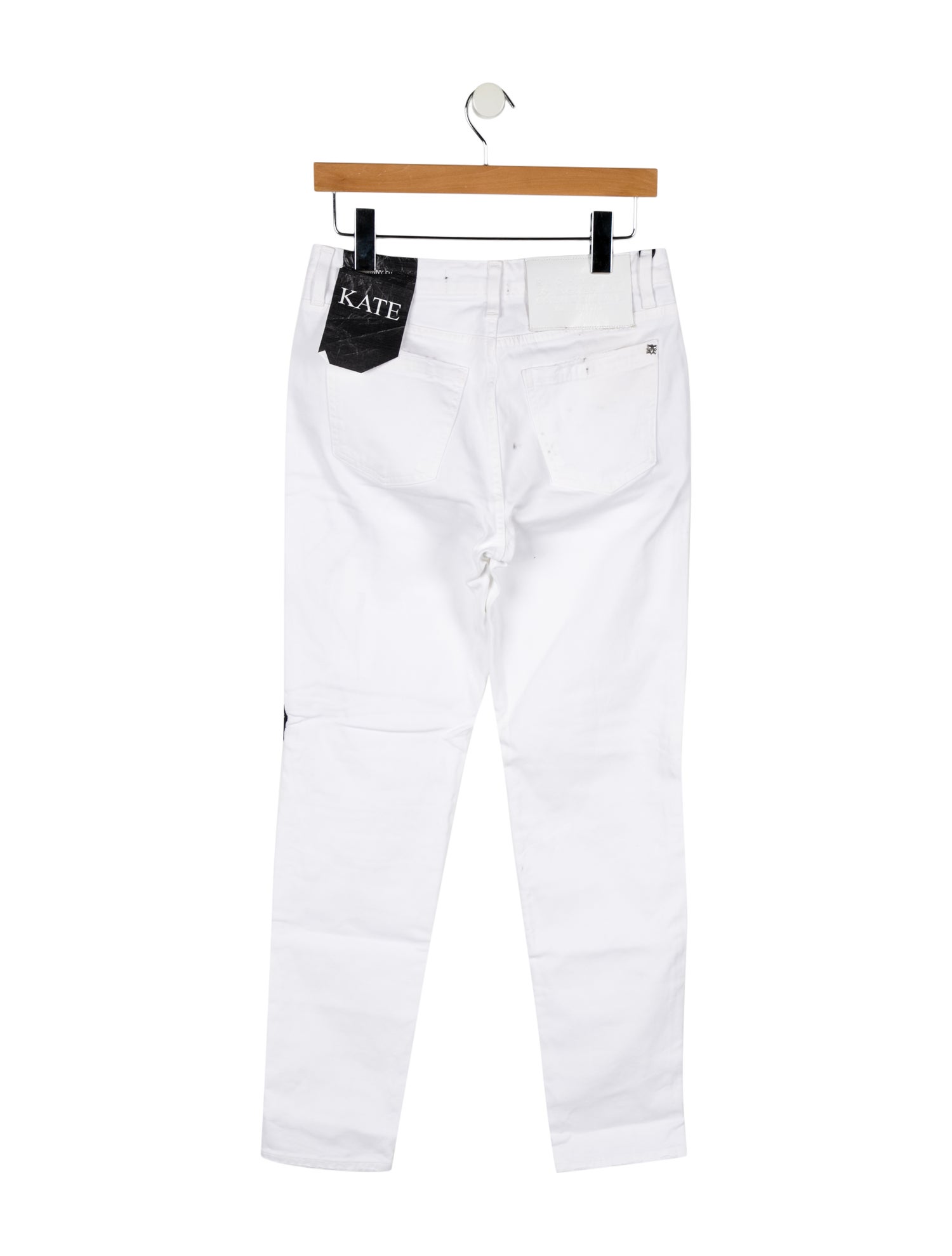 John Richmond Mid-Rise Straight Leg Jeans