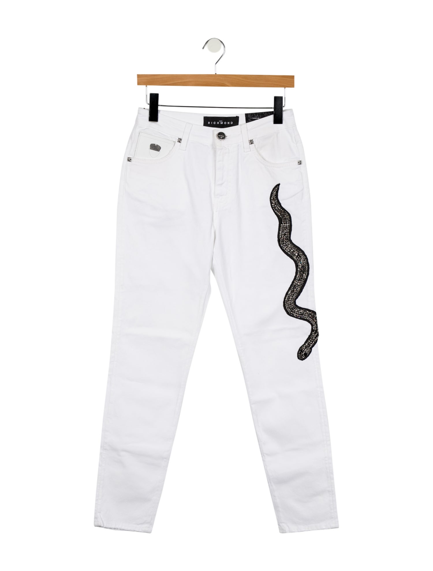 John Richmond Mid-Rise Skinny Leg Jeans