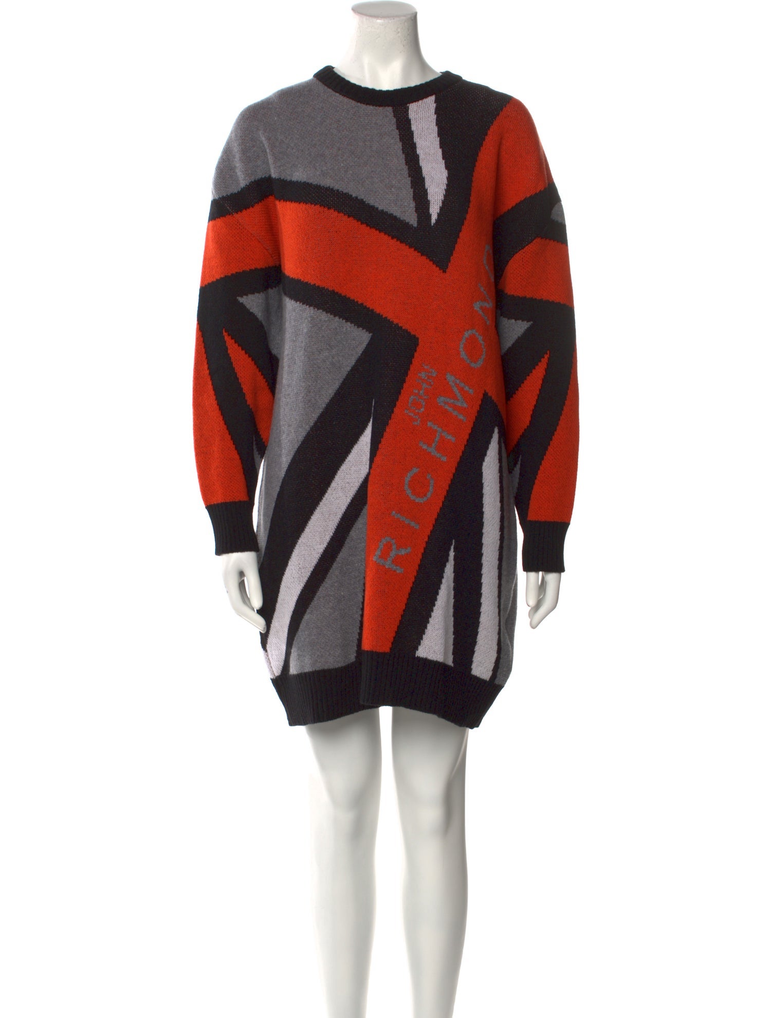 John Richmond Merino Wool Mini Dress