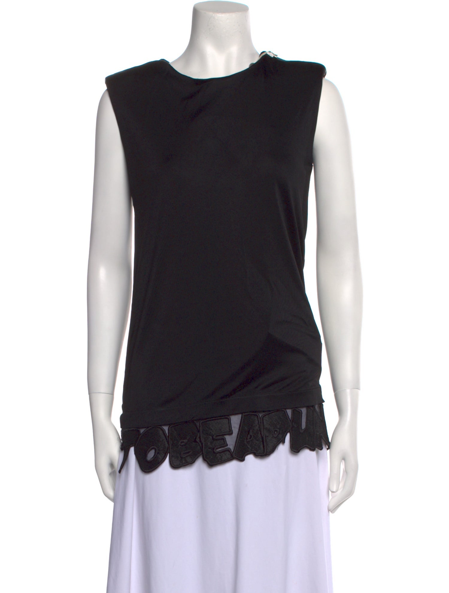 John Richmond Crew Neck Sleeveless Top w/ Tags