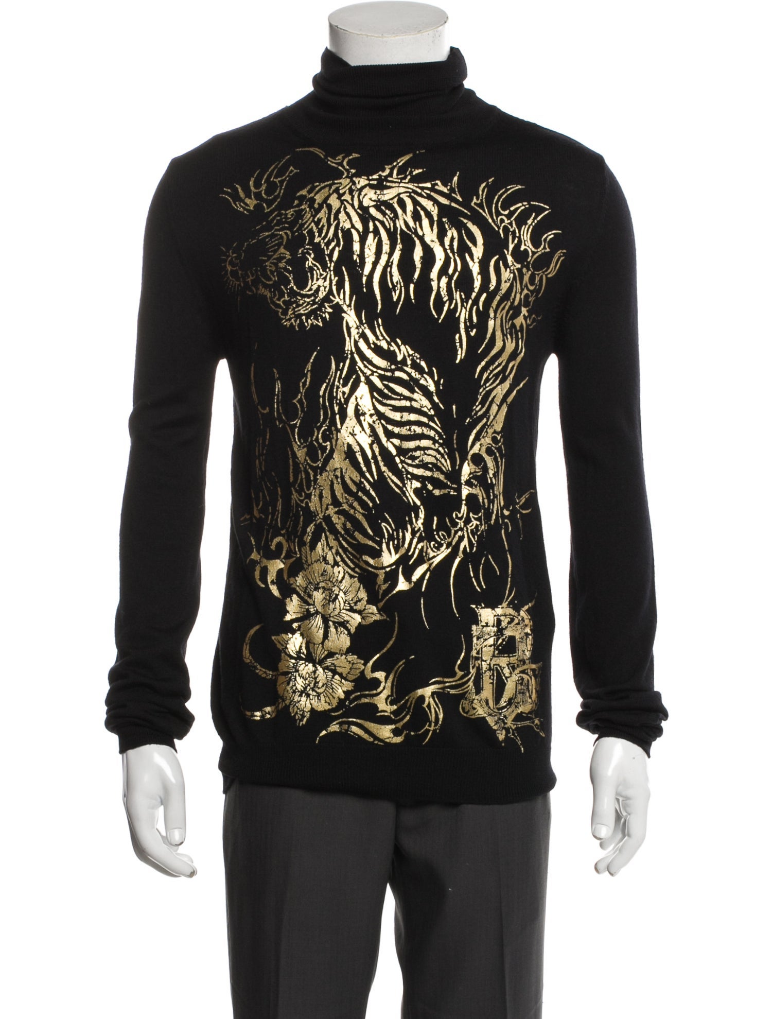 John Richmond Wool Printed Pullover