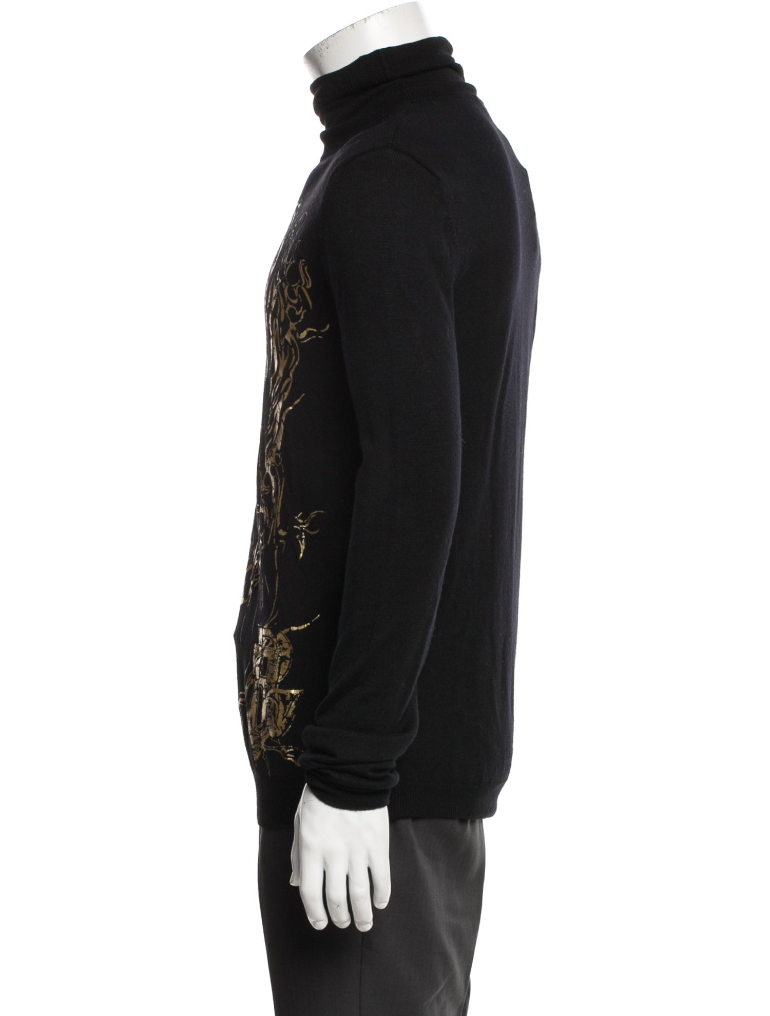 John Richmond Wool Printed Pullover