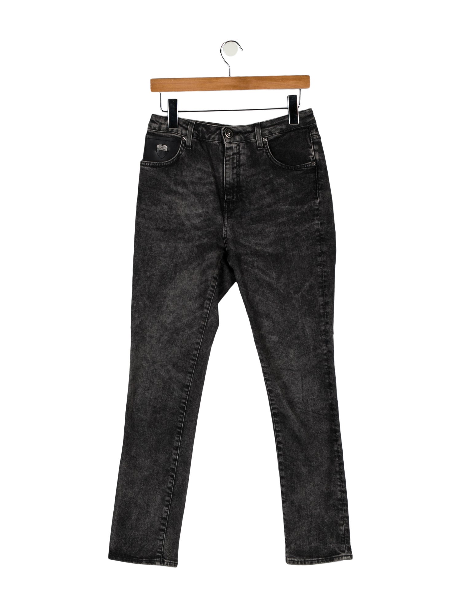 John Richmond Mid-Rise Straight Leg Jeans