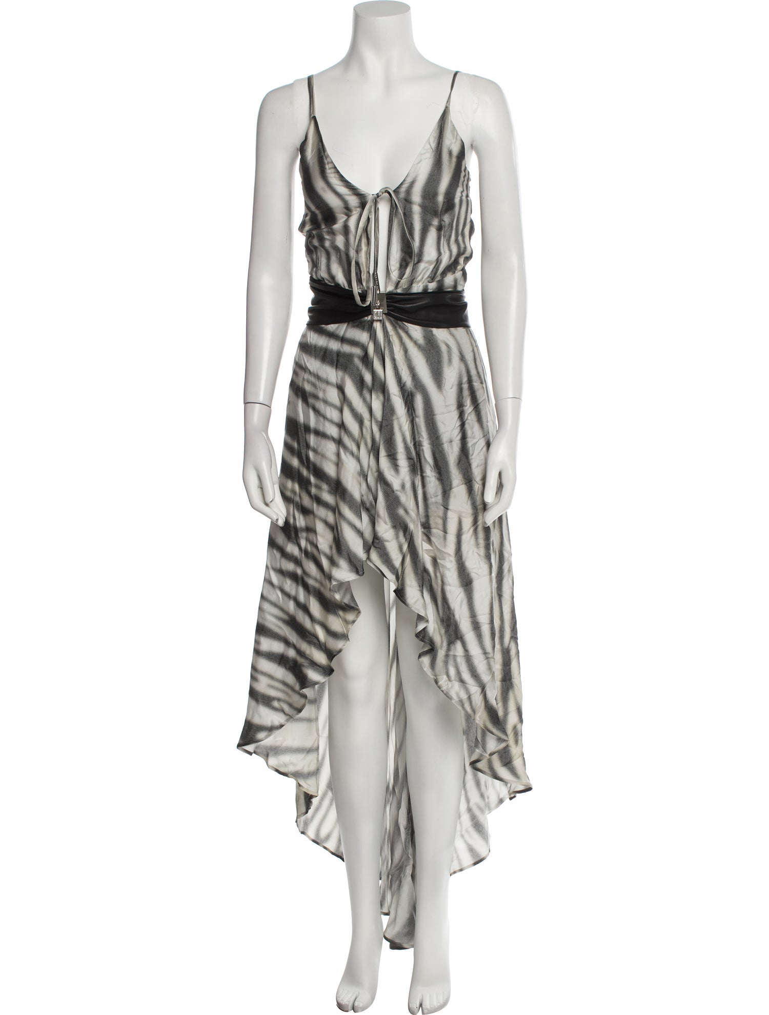 John Richmond Tie-Dye Print Long Dress