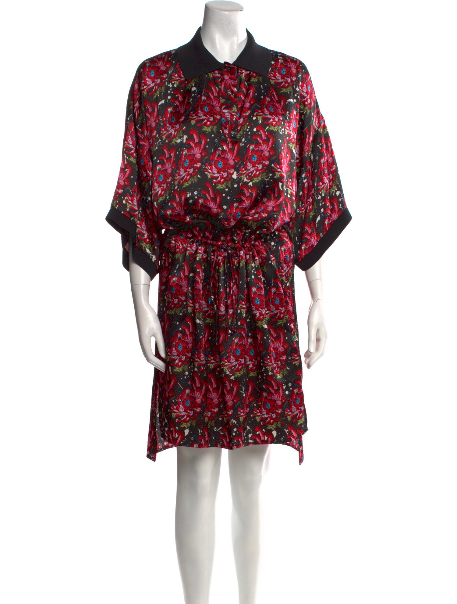 John Richmond Floral Print Knee-Length Dress