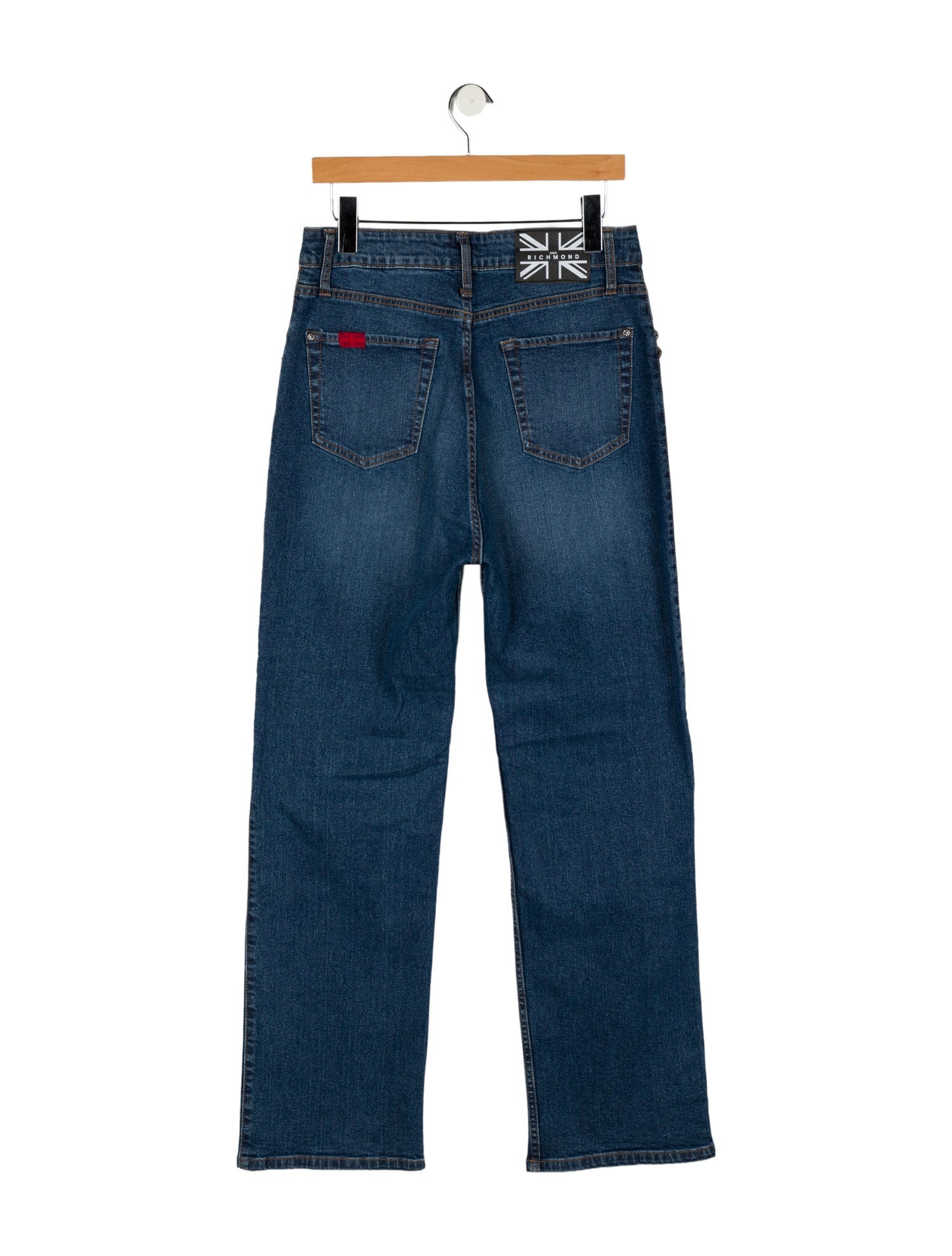 John Richmond High-Rise Wide Leg Jeans