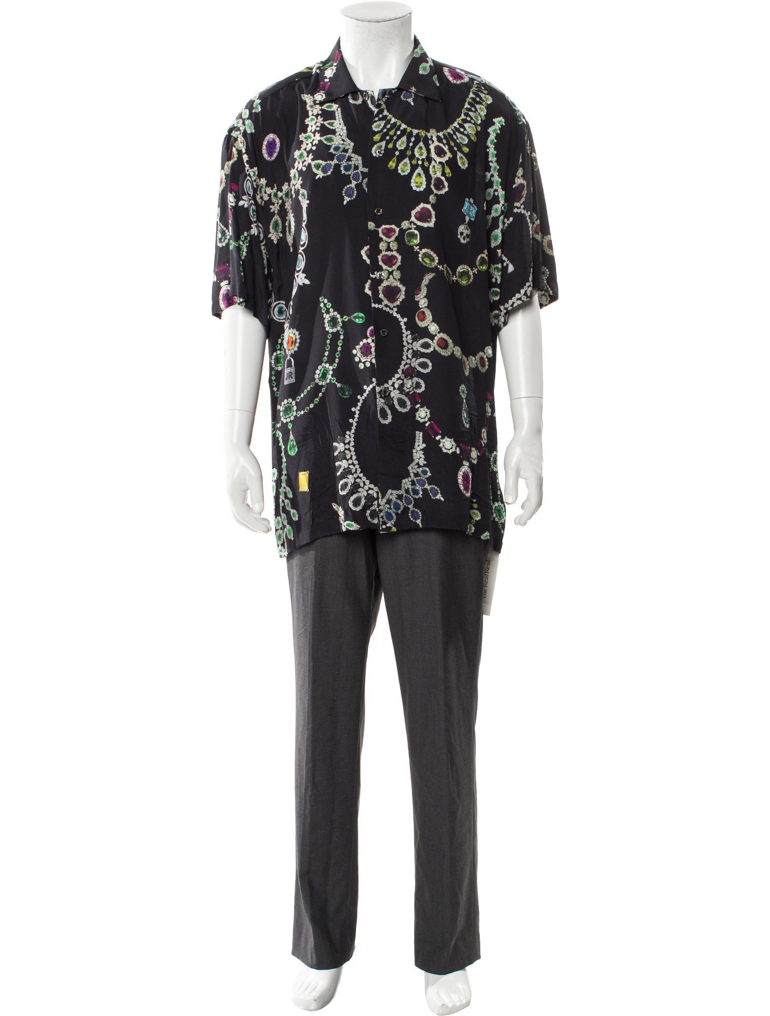 John Richmond Printed Short Sleeve Shirt