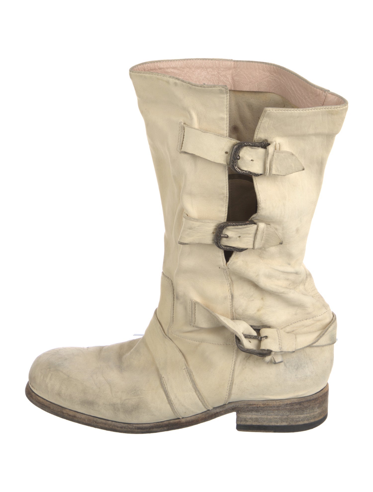 John Richmond Leather Moto Boots