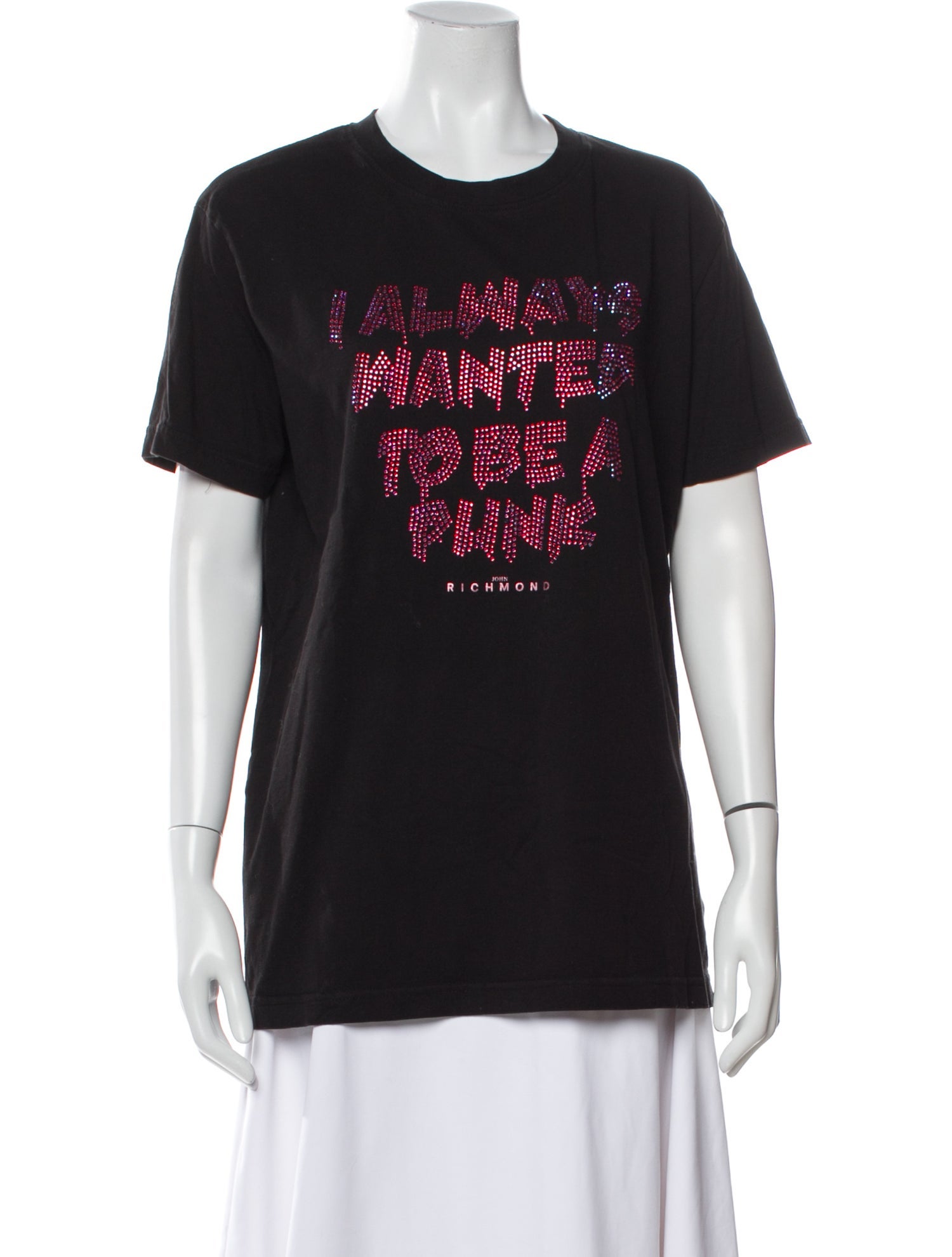 John Richmond Graphic Print Crew Neck T-Shirt