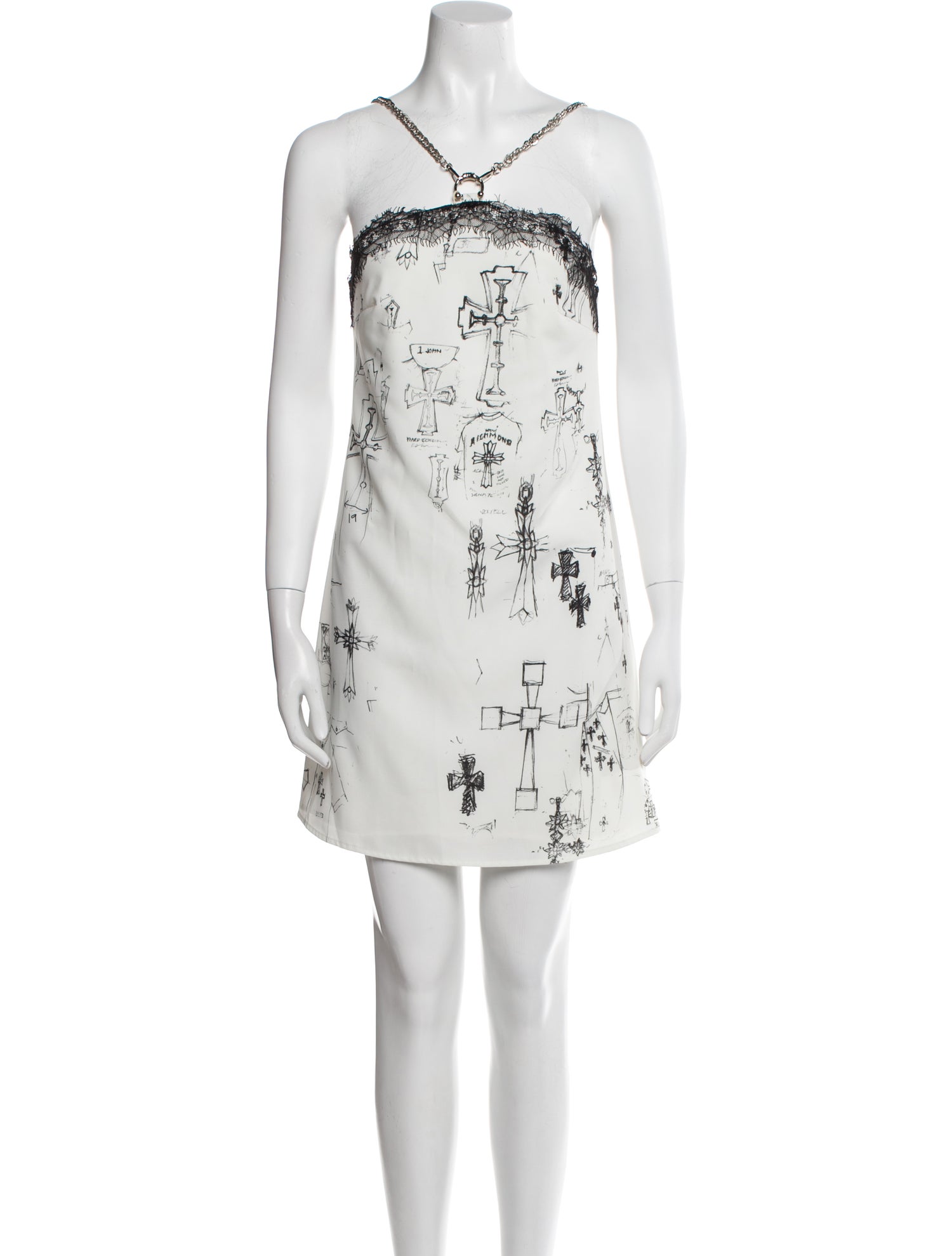 John Richmond Linen Mini Dress