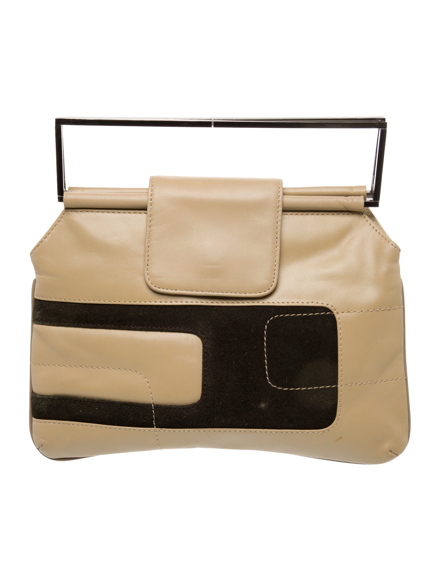 John Richmond Leather Top Handle Bag