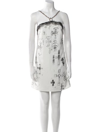 John Richmond Printed Mini Dress