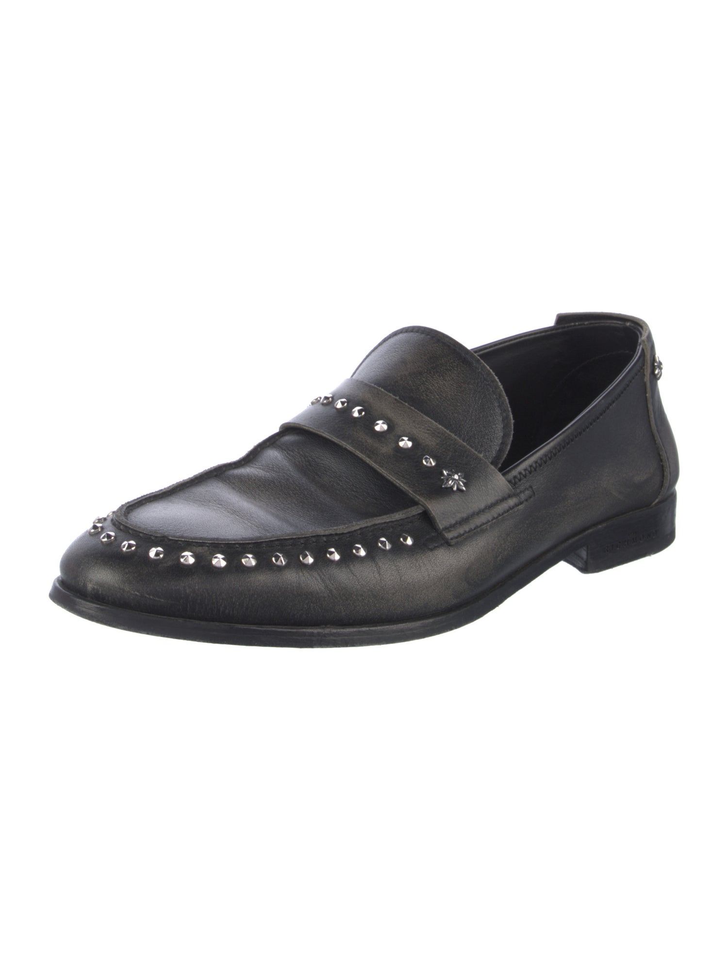 John Richmond Leather Dress Loafers