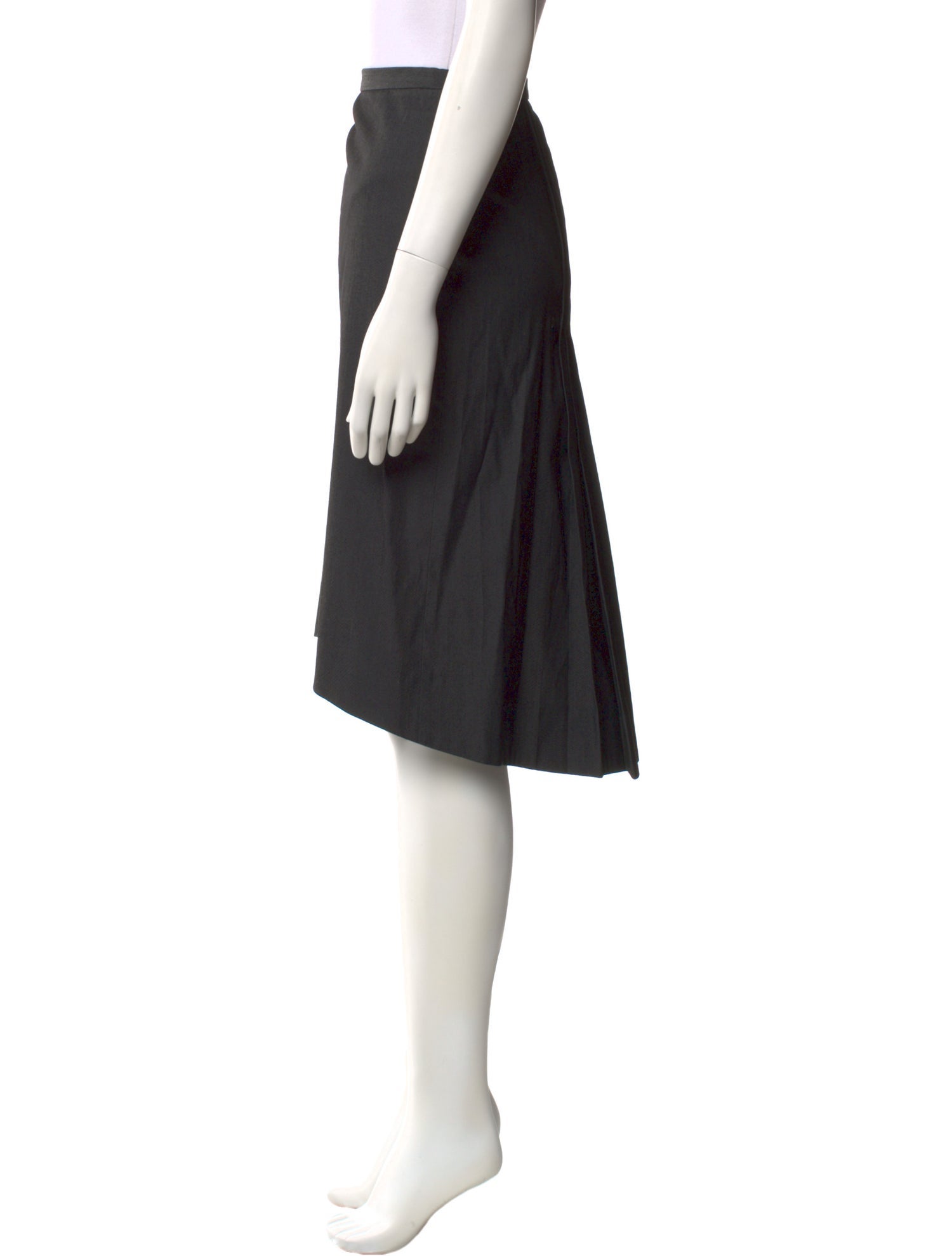 John Richmond Virgin Wool Knee-Length Skirt