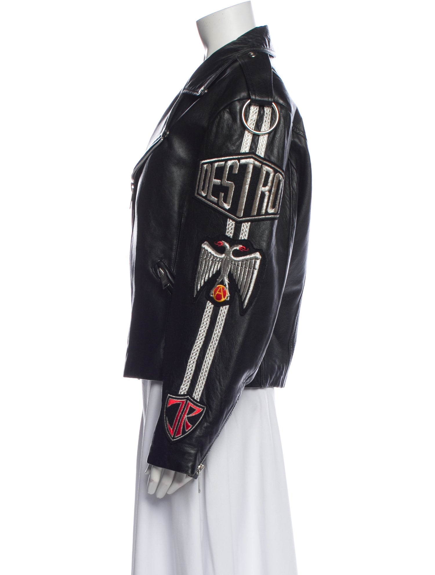 John Richmond Linen Biker Jacket