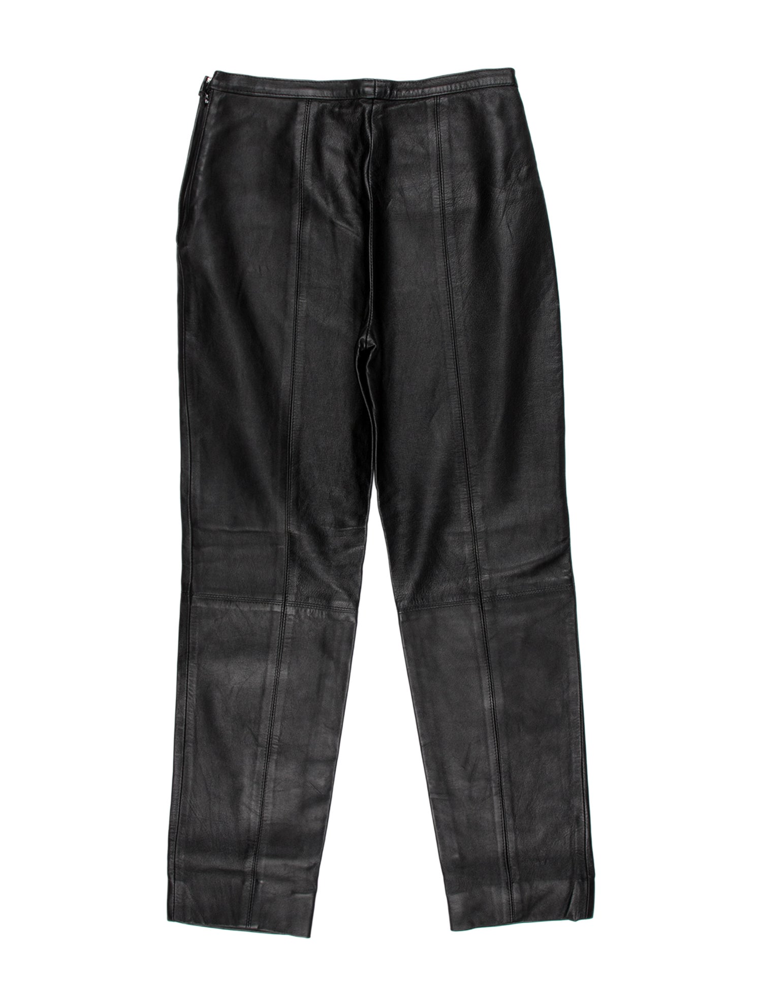 John Richmond Leather Straight Leg Pants