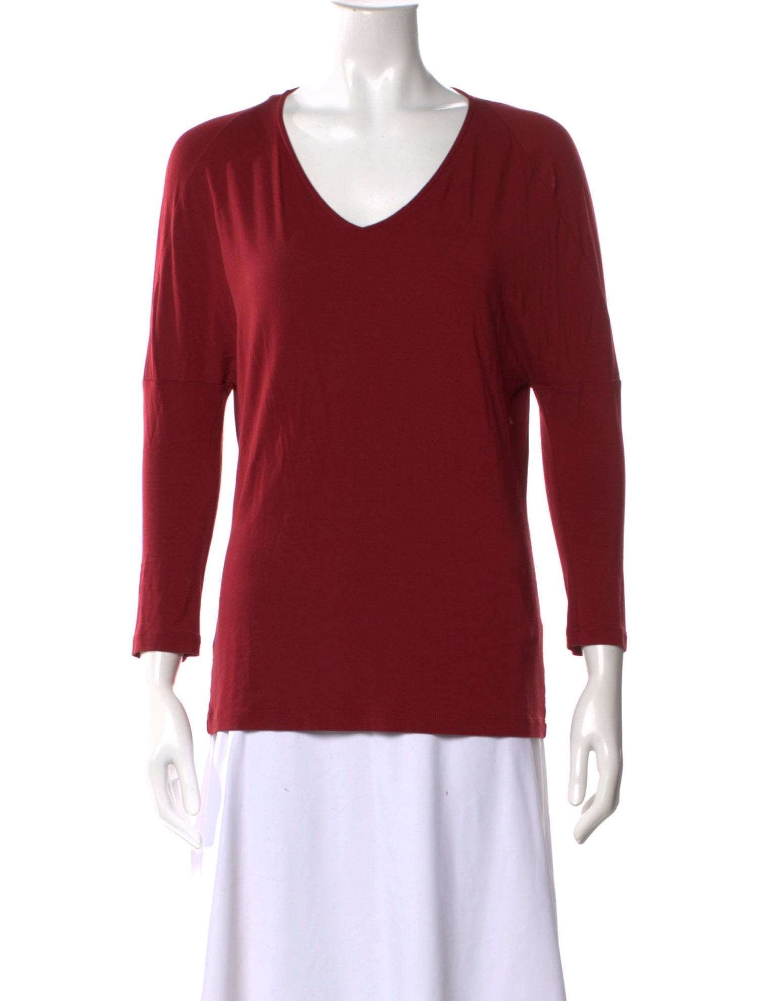 John Richmond V-Neck Long Sleeve T-Shirt