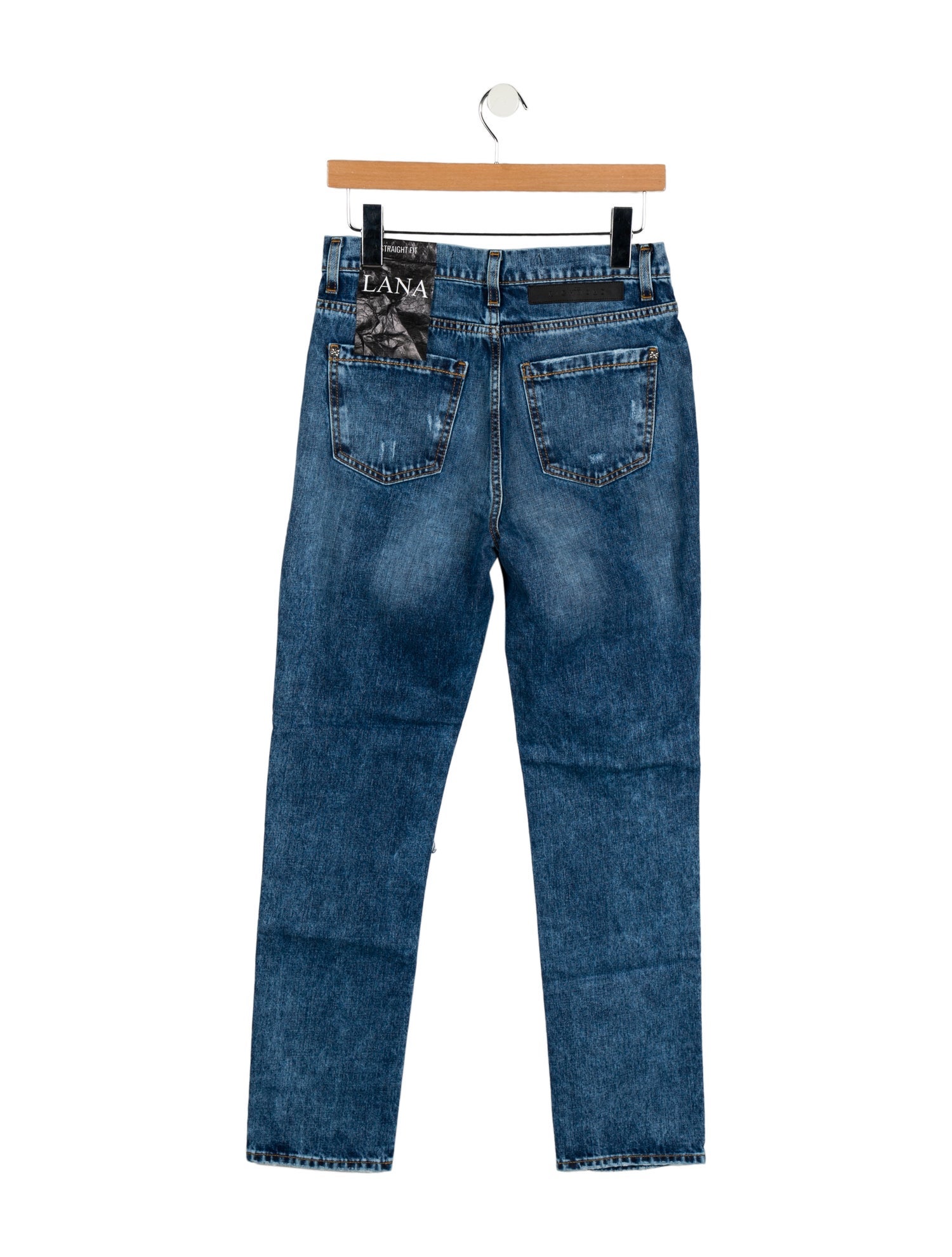John Richmond Mid-Rise Straight Leg Jeans