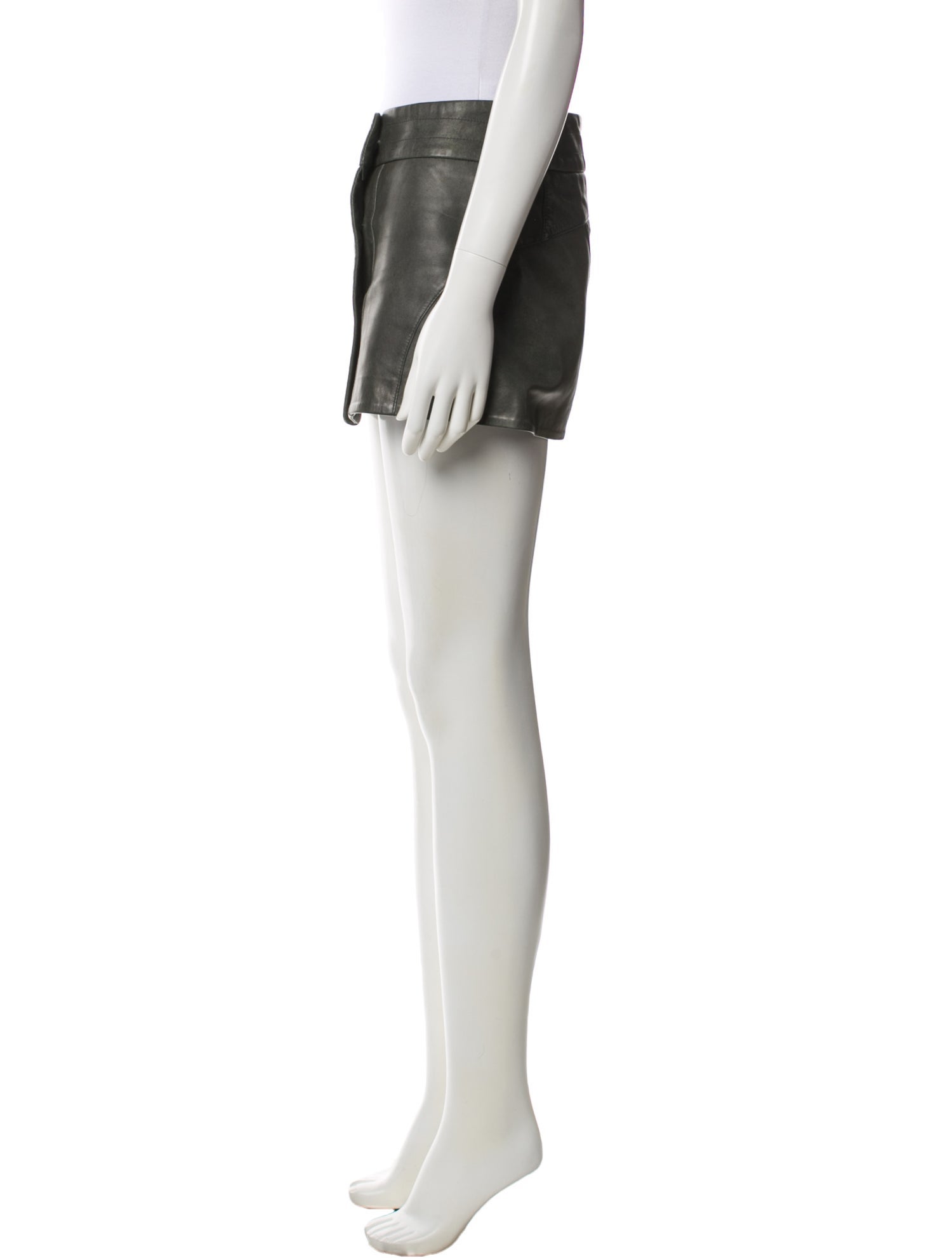 John Richmond Leather Mini Skirt