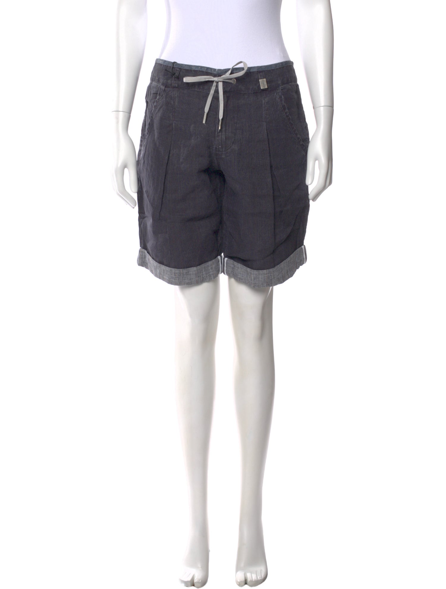 John Richmond Linen Knee-Length Shorts w/ Tags