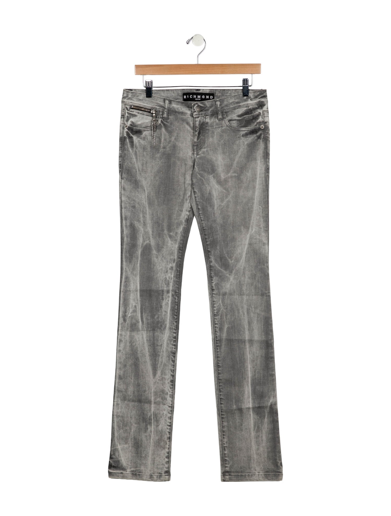 John Richmond Low-Rise Straight Leg Jeans w/ Tags
