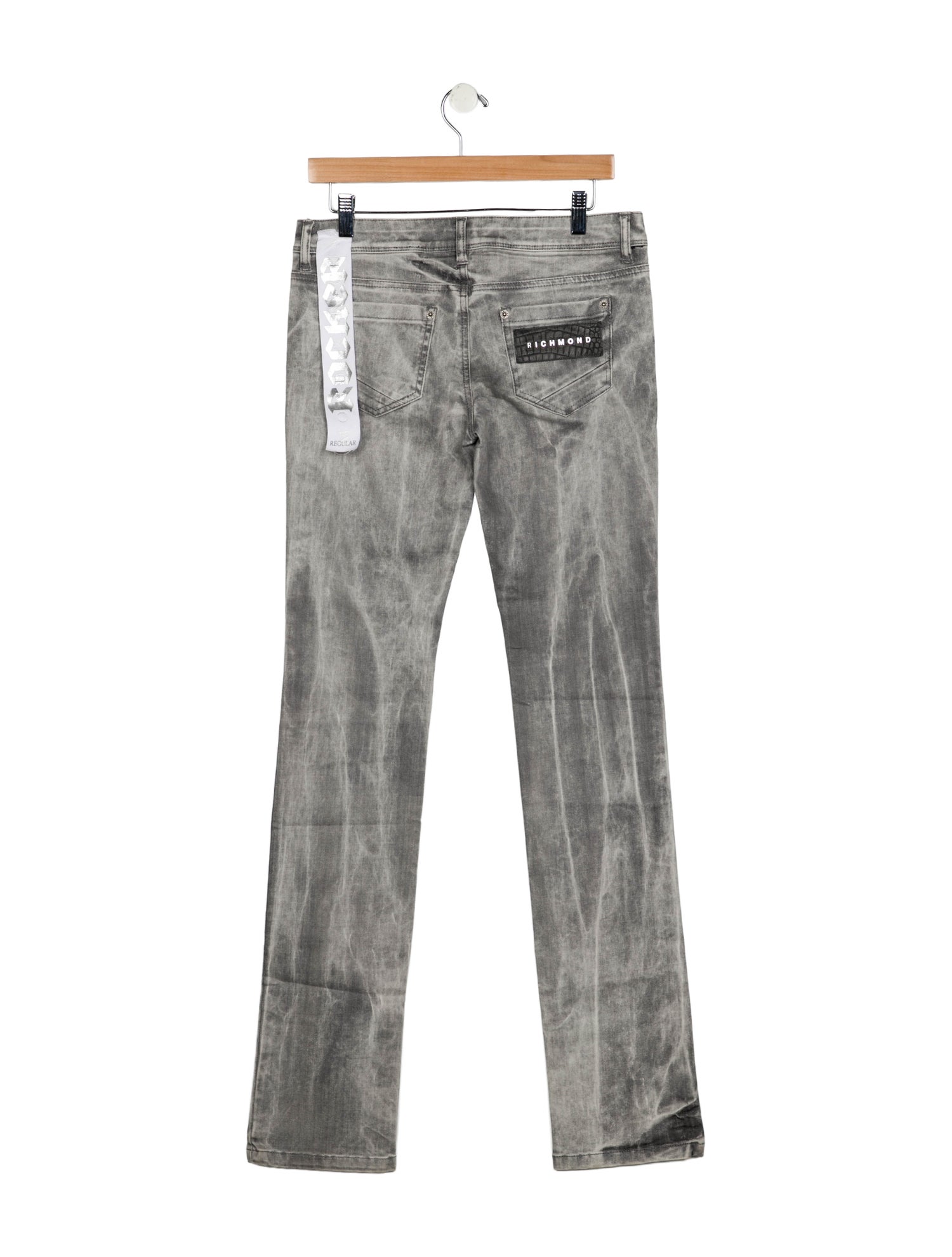 John Richmond Low-Rise Straight Leg Jeans w/ Tags