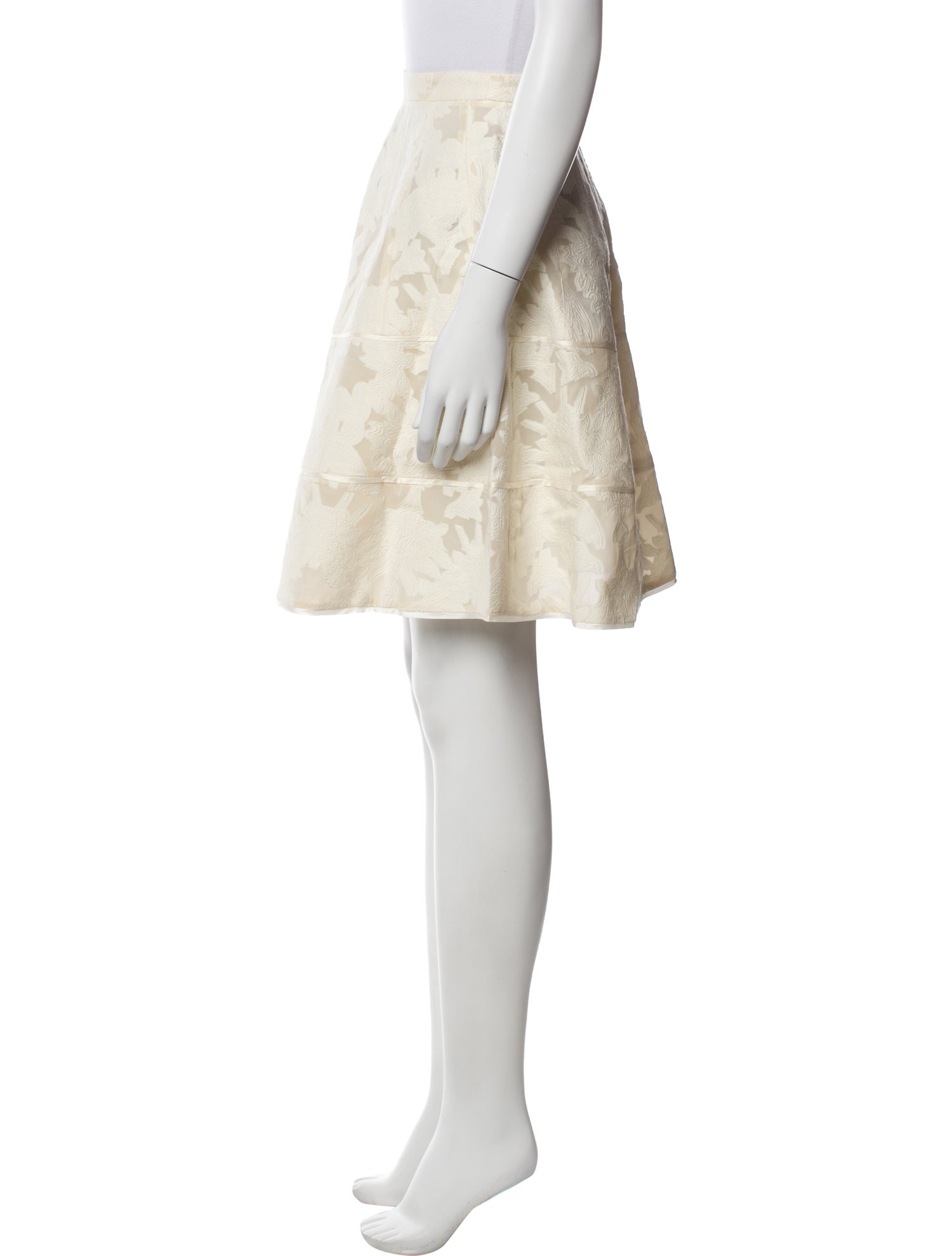 John Richmond Floral Print Knee-Length Skirt w/ Tags