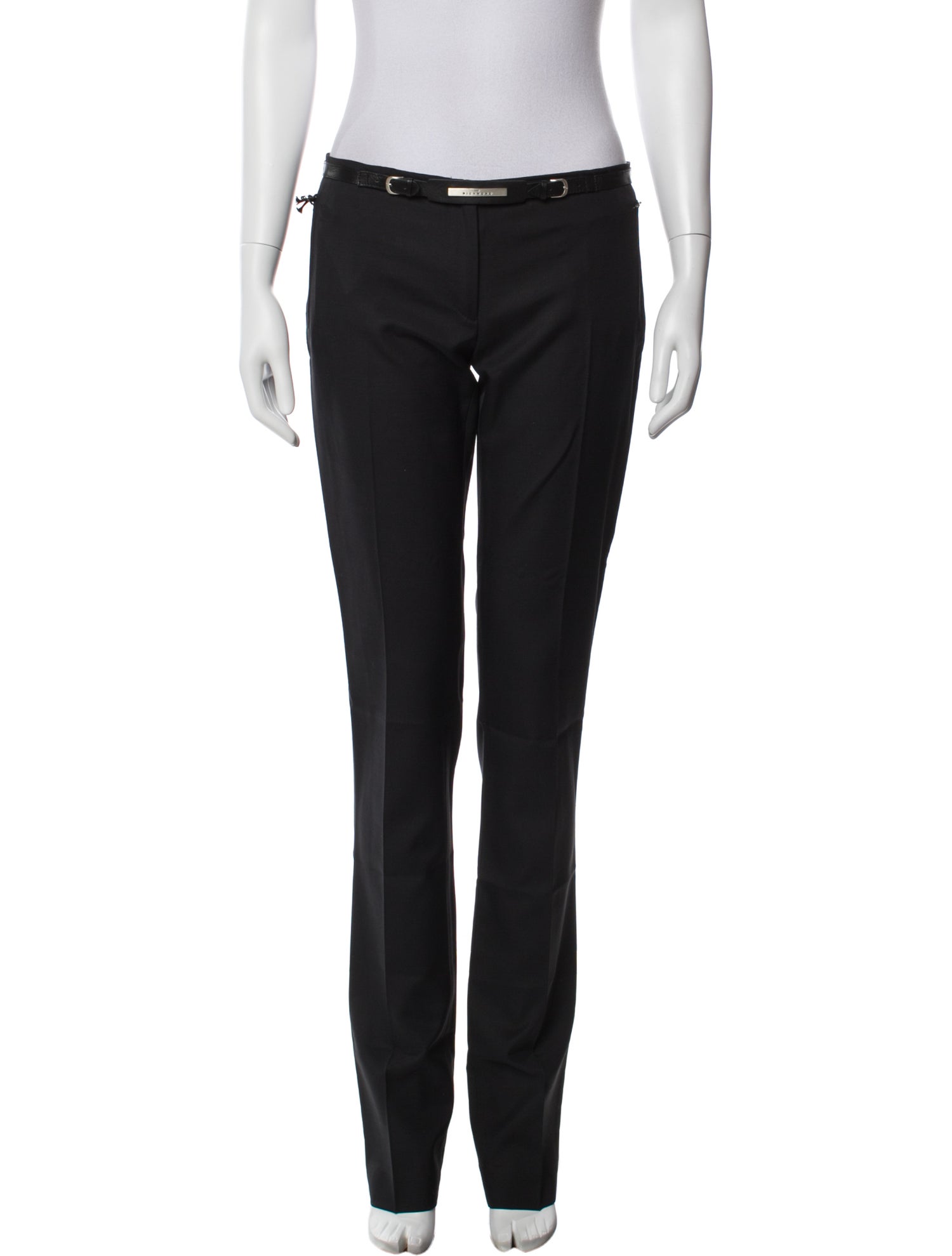 John Richmond Virgin Wool Straight Leg Pants