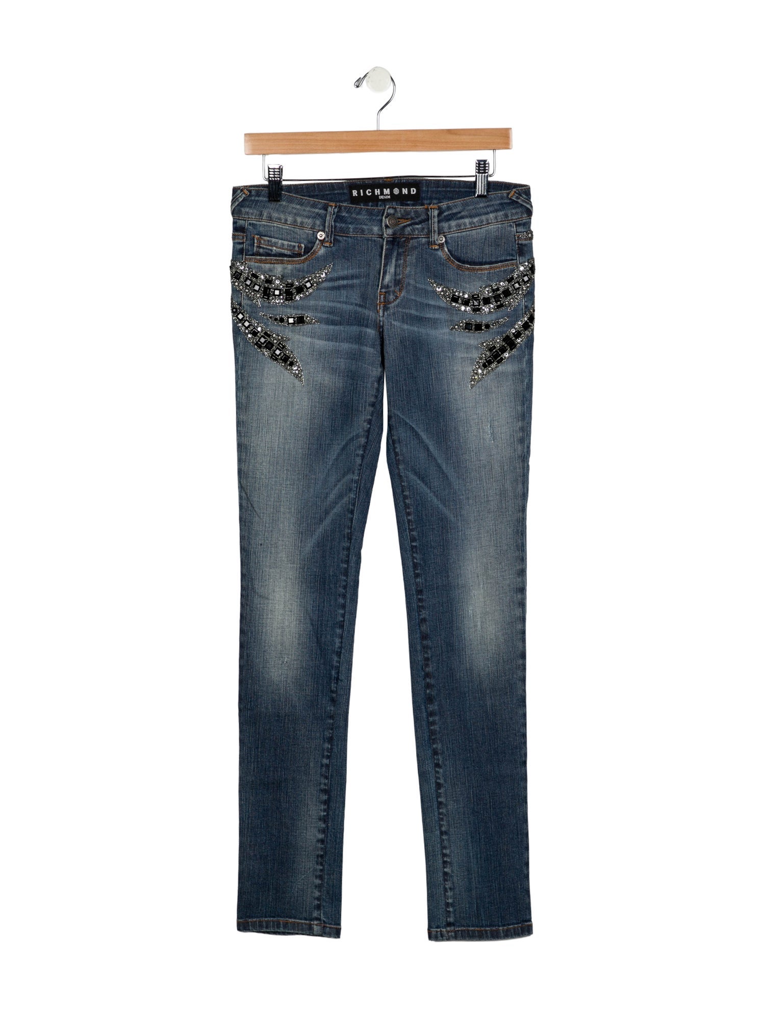 John Richmond Low-Rise Skinny Leg Jeans w/ Tags