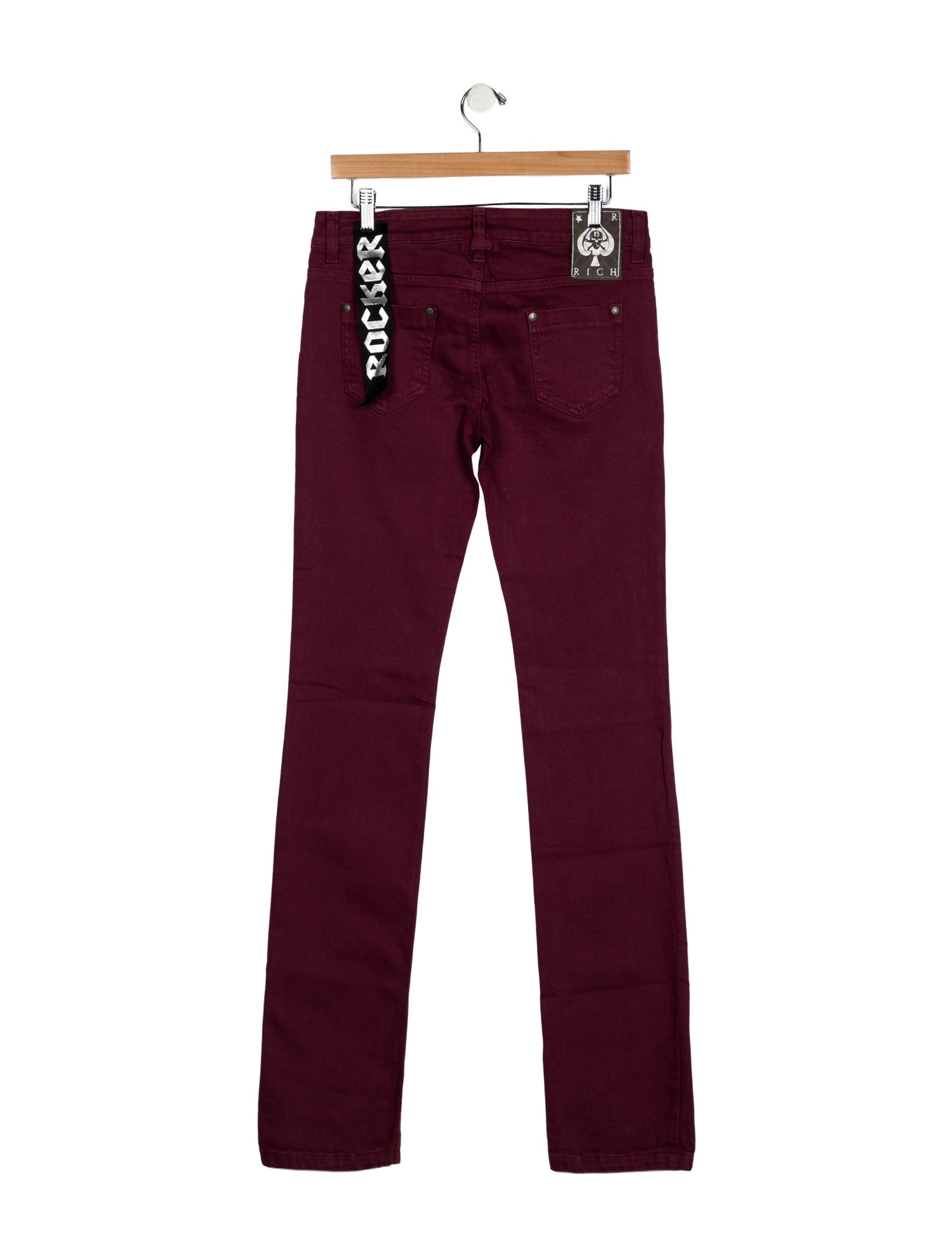 John Richmond Mid-Rise Straight Leg Jeans