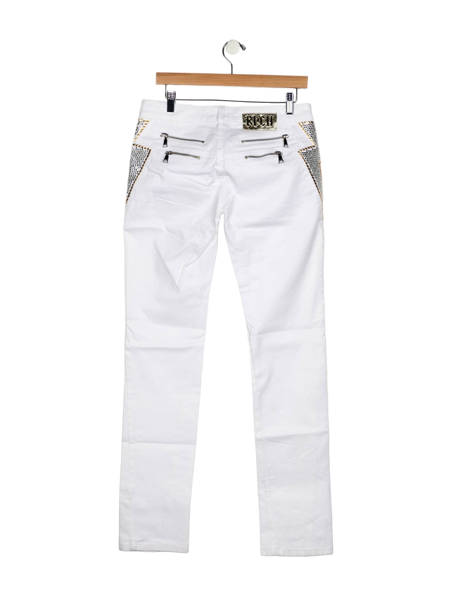 John Richmond Low-Rise Straight Leg Jeans