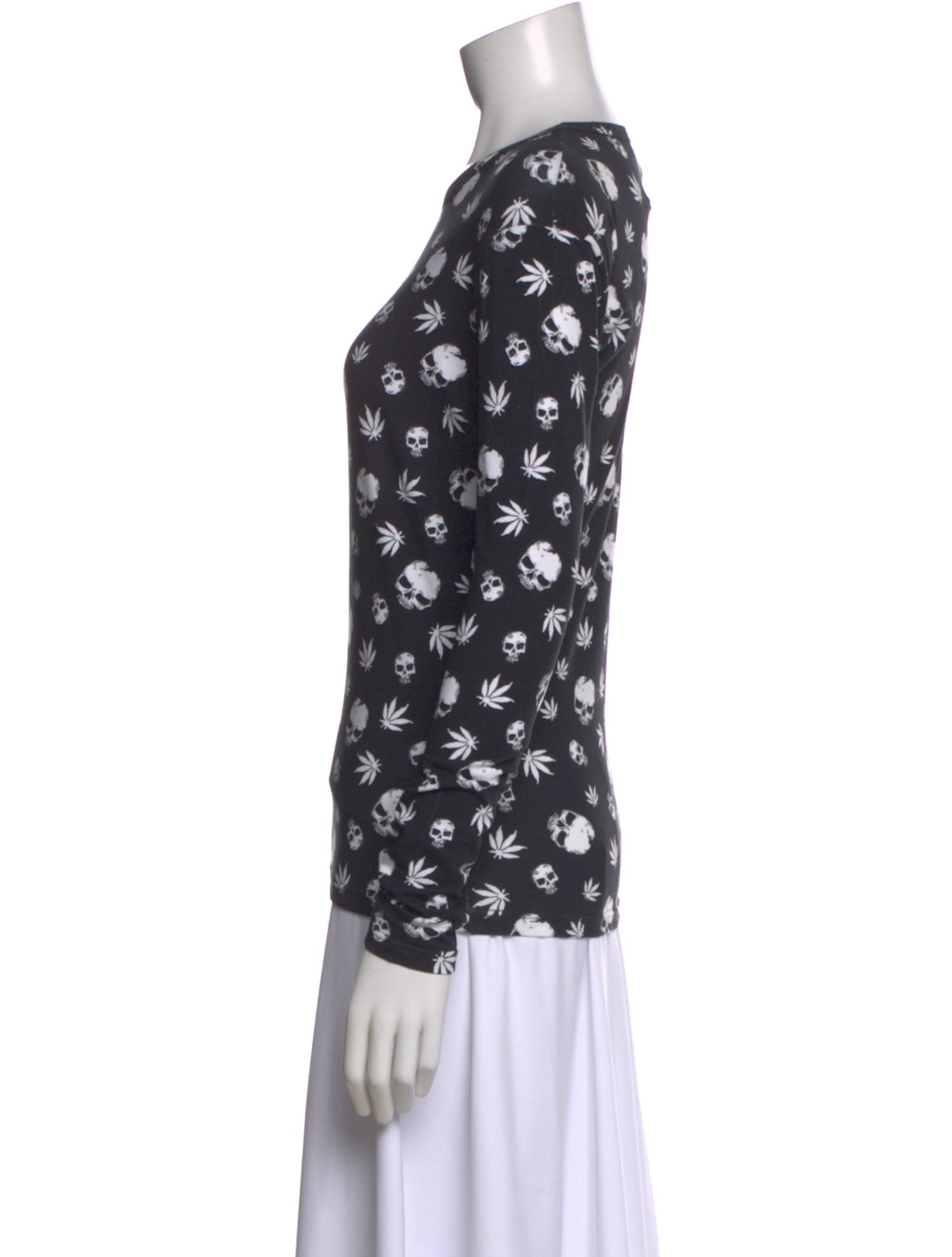 John Richmond Graphic Print Crew Neck Top w/ Tags