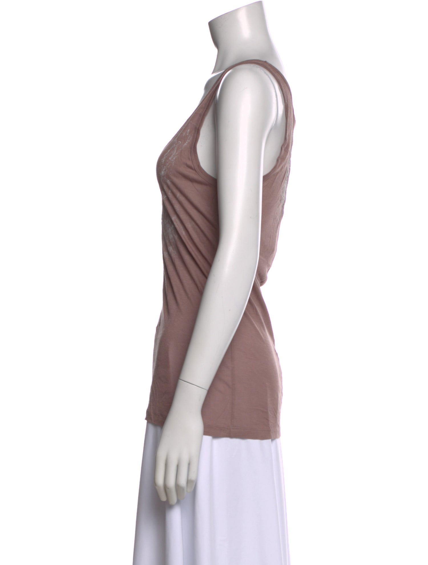 John Richmond Graphic Print Scoop Neck Top w/ Tags
