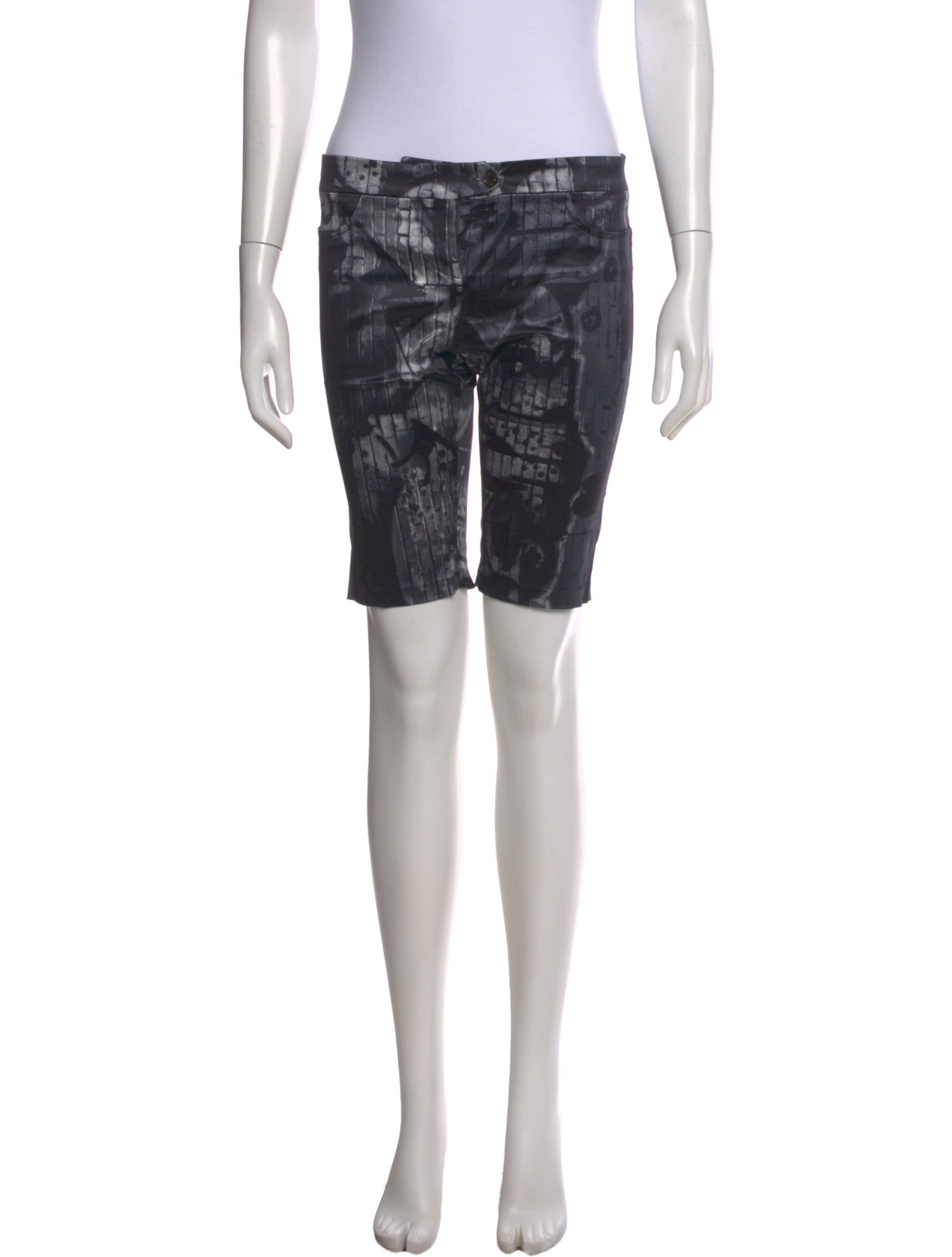 John Richmond Printed Knee-Length Shorts w/ Tags