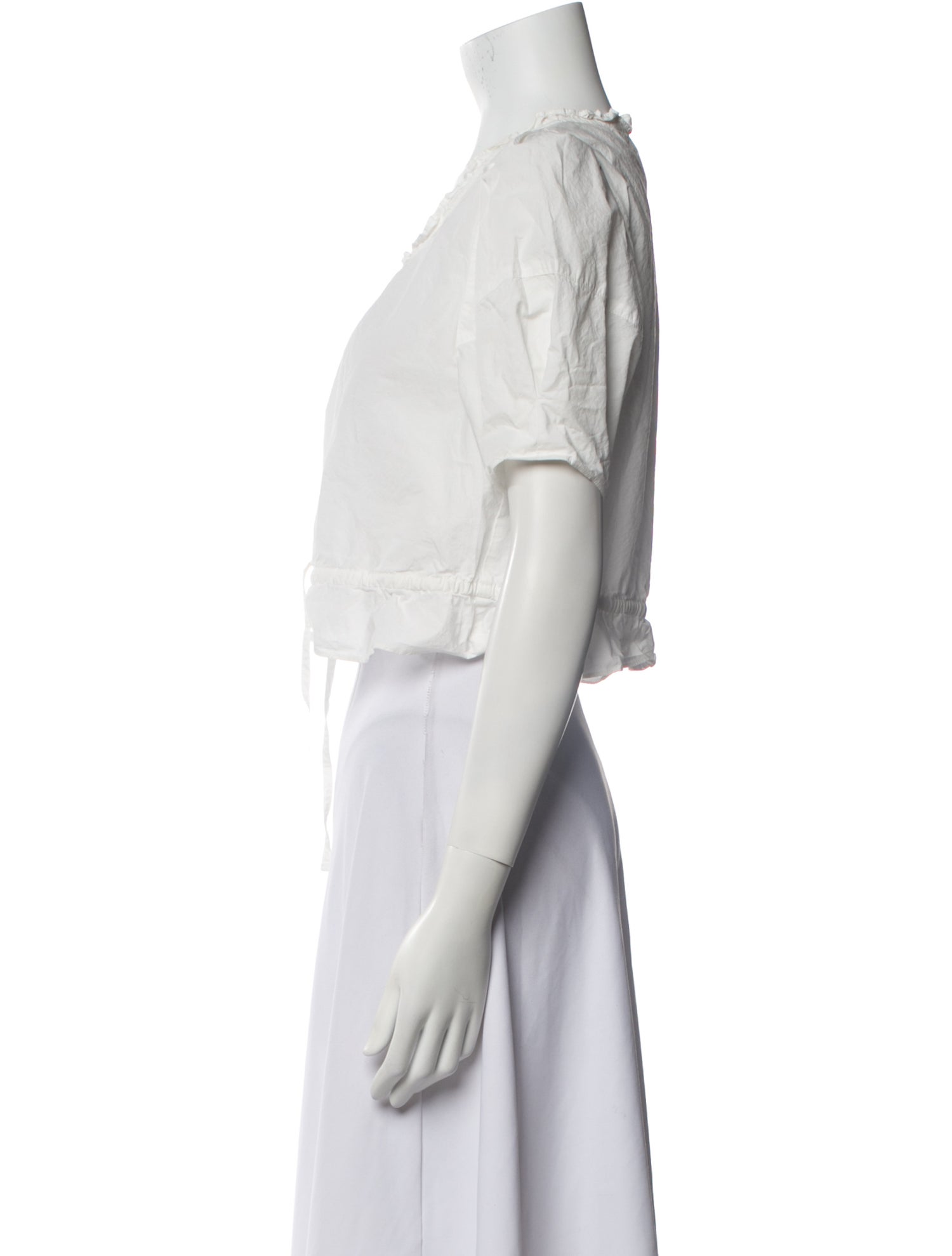 Dunst Scoop Neck Short Sleeve Crop Top