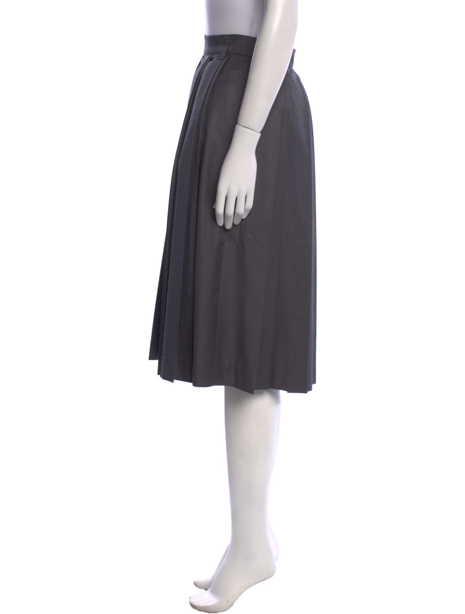 Dunst Pleated Accents Knee-Length Skirt