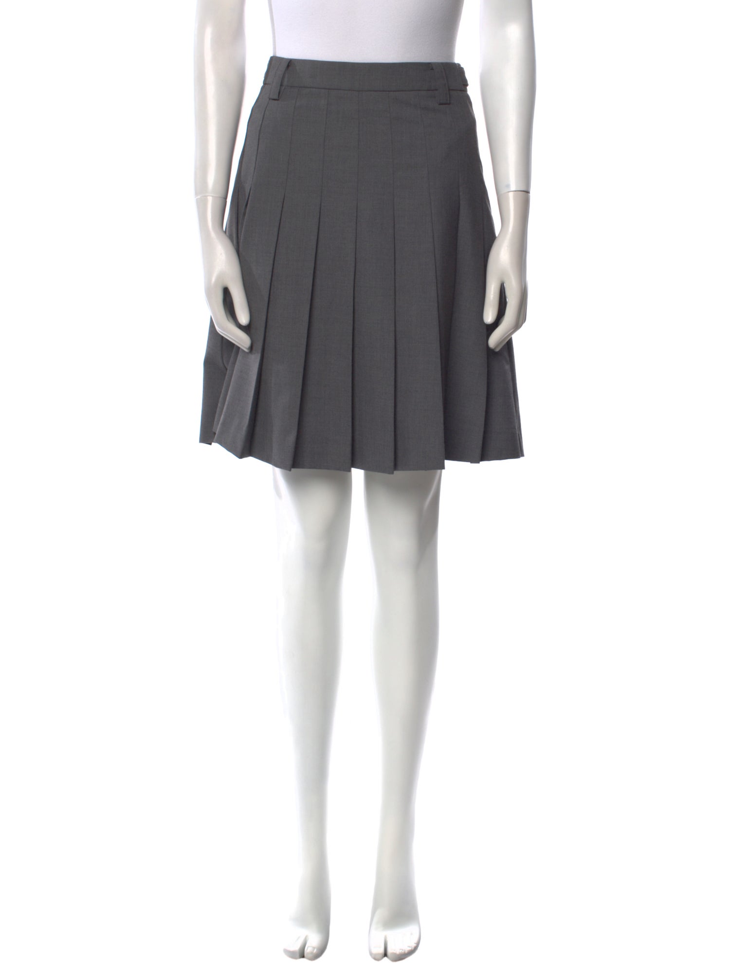 Dunst Pleated Accents Knee-Length Skirt