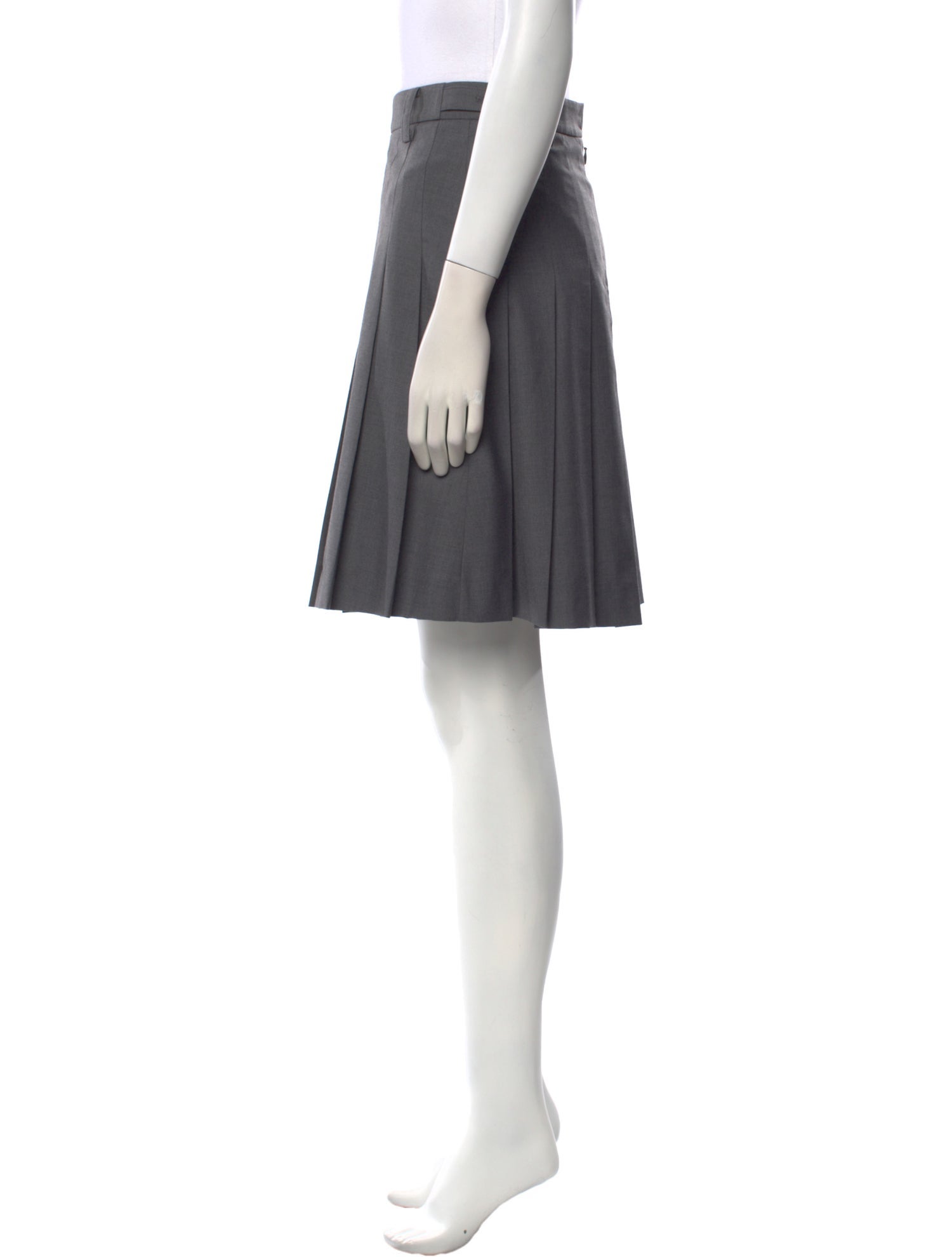 Dunst Pleated Accents Knee-Length Skirt