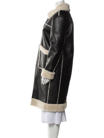 Dunst Pocket Long Shearling Coat Faux Shearling Faux Fur Coat