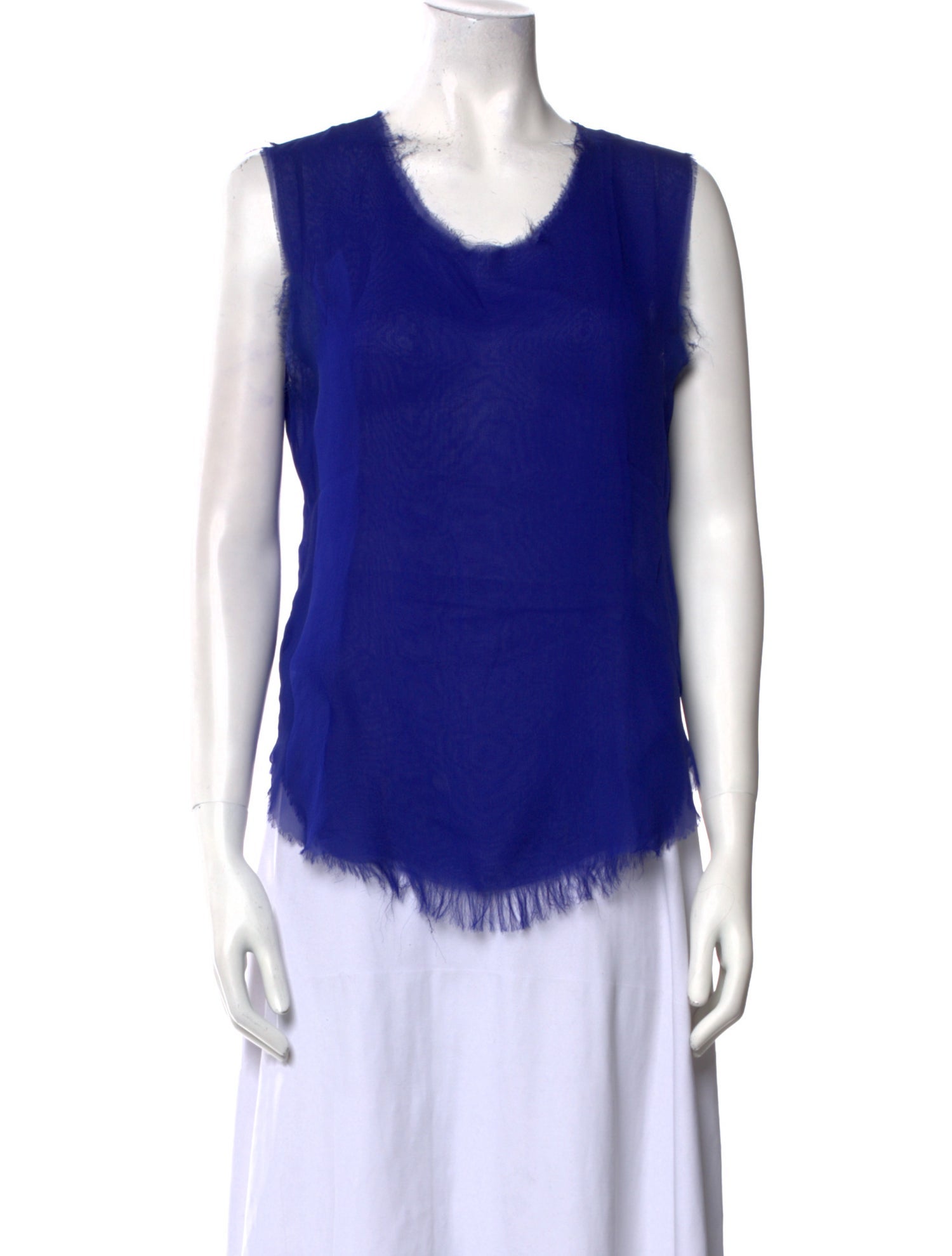 Jasmin Shokrian Silk Scoop Neck Top