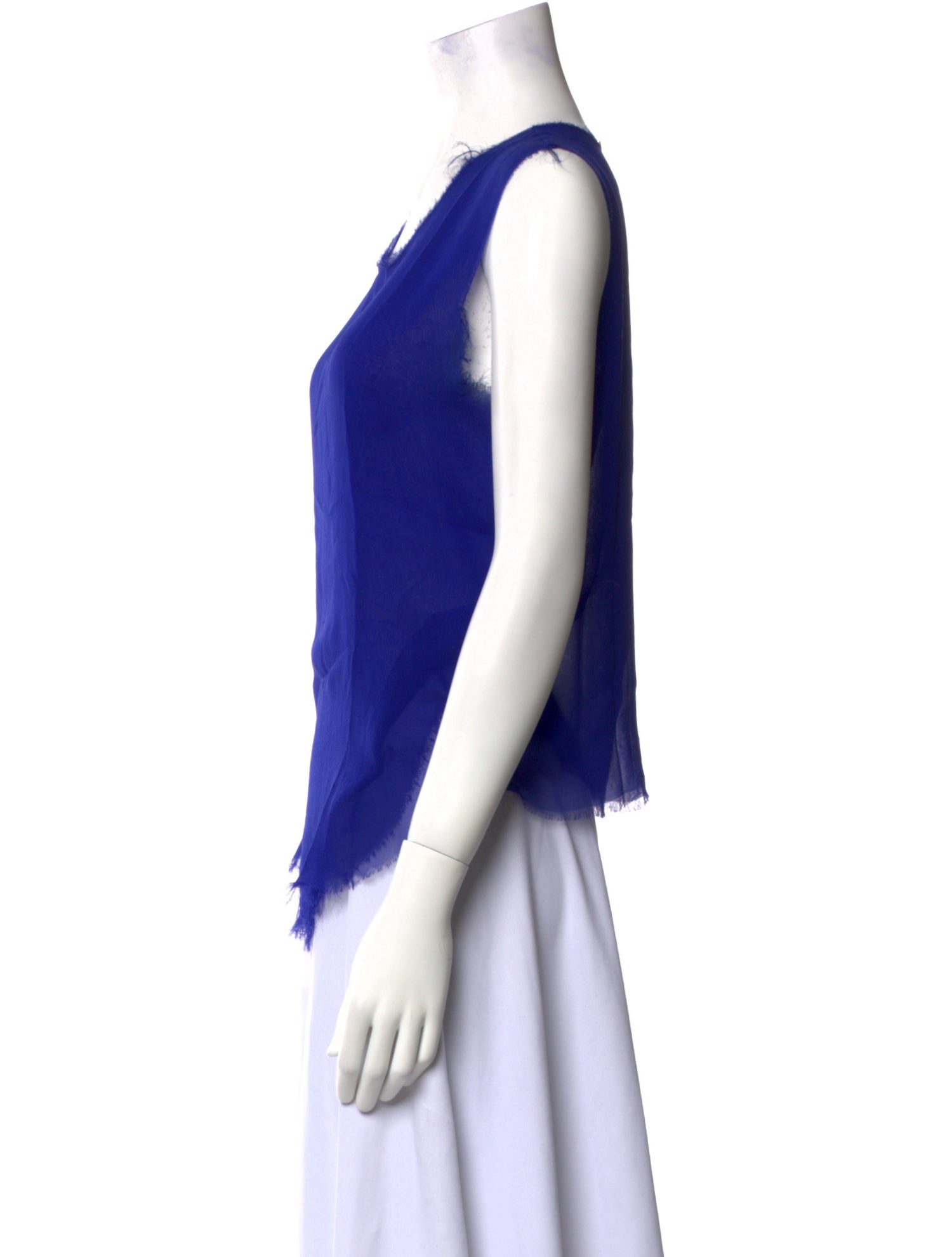 Jasmin Shokrian Silk Scoop Neck Top